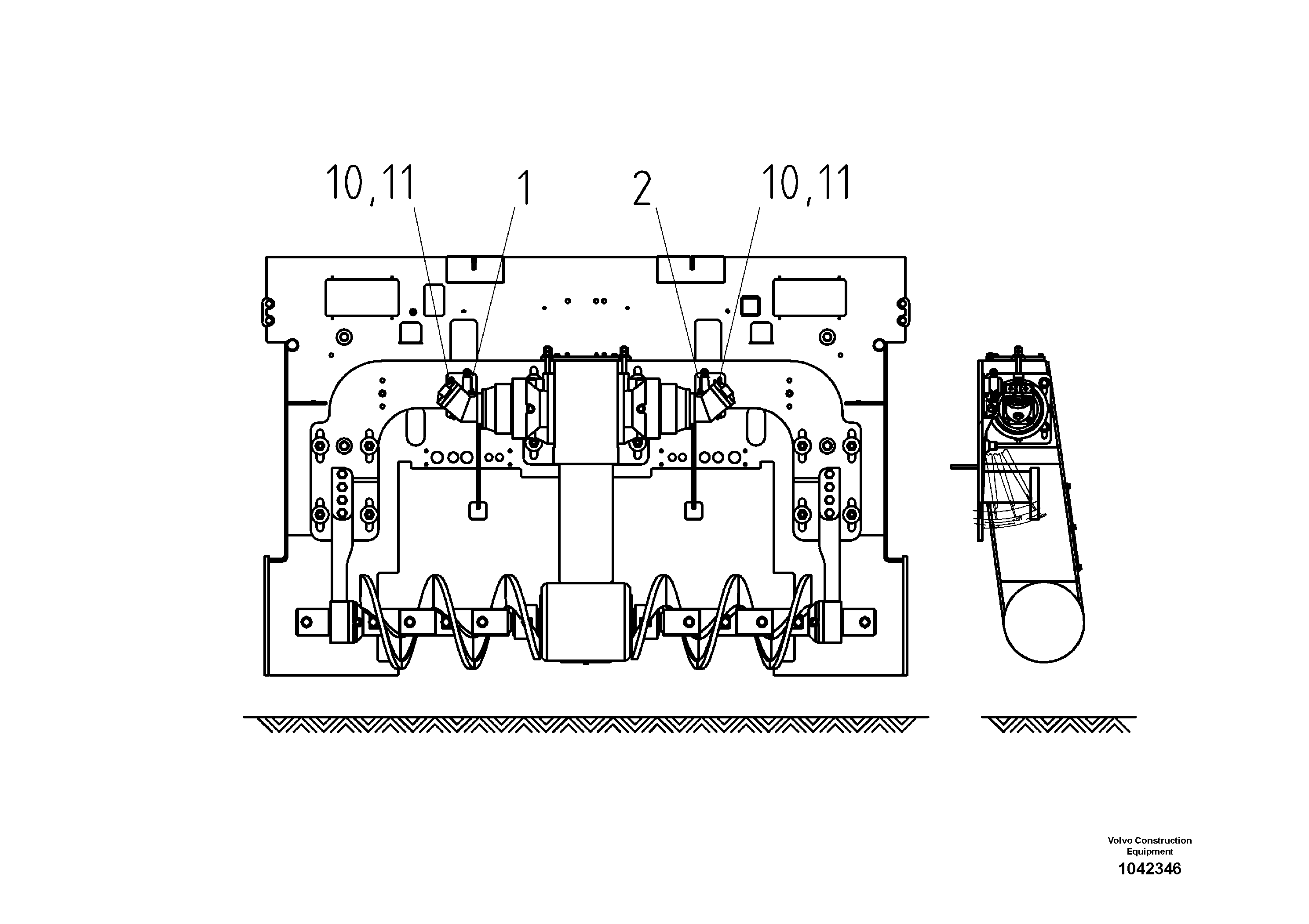 Схема запчастей Volvo ABG8820 - 54134 Bar For Conveyor Chain ABG8820/ABG8820B ABG8820 S/N 21098-23354 ABG8820B S/N 23355-