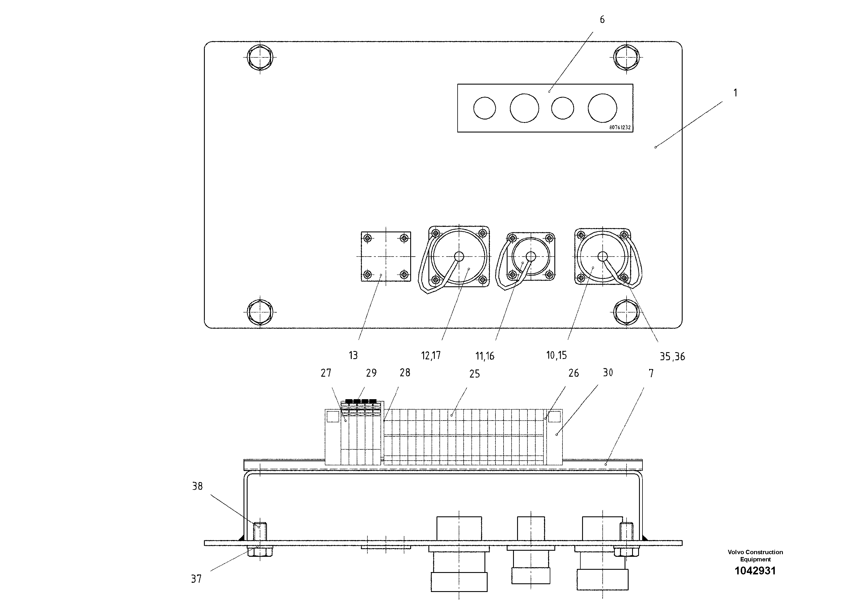 Схема запчастей Volvo ABG8820 - 47714 Distributor ABG8820/ABG8820B ABG8820 S/N 21098-23354 ABG8820B S/N 23355-