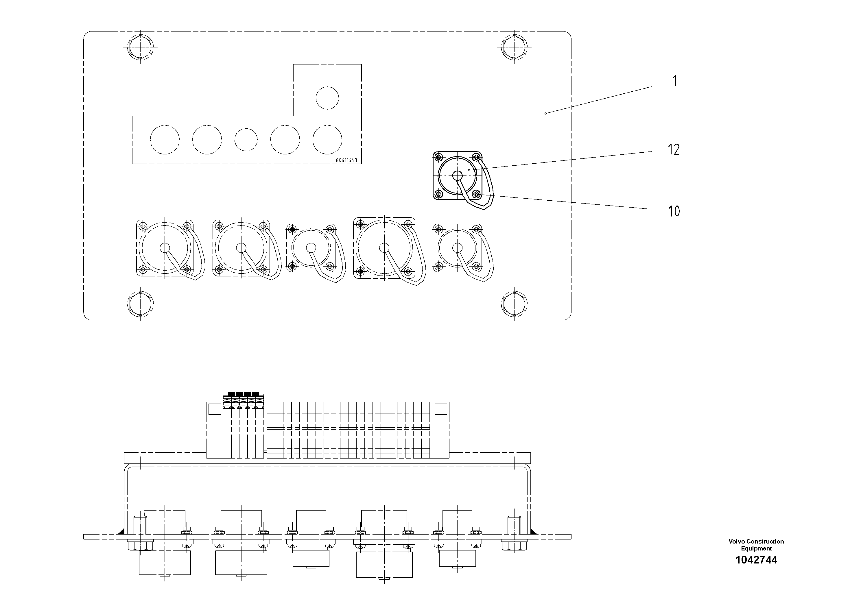 Схема запчастей Volvo ABG8820 - 47715 Distributor ABG8820/ABG8820B ABG8820 S/N 21098-23354 ABG8820B S/N 23355-