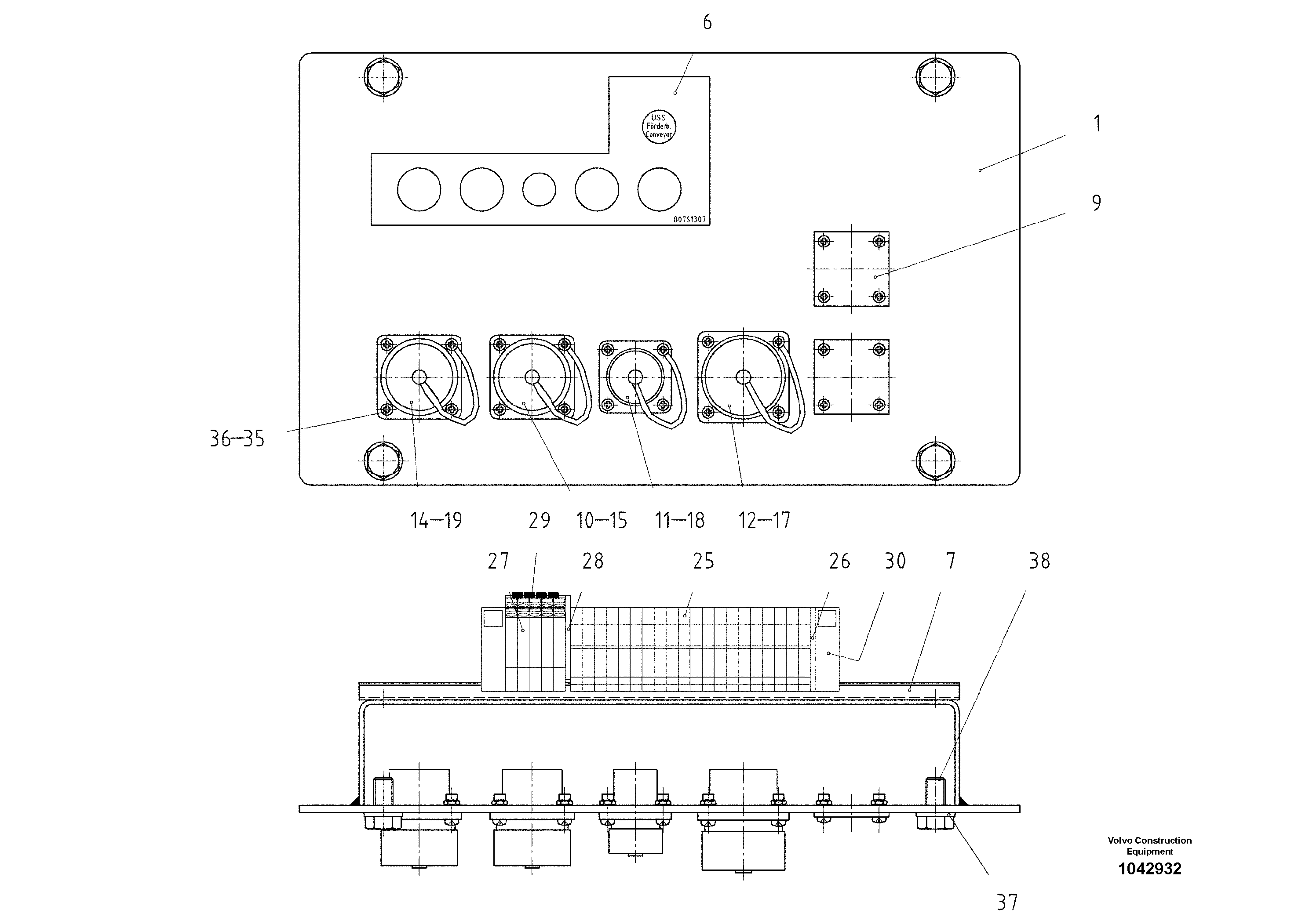 Схема запчастей Volvo ABG8820 - 47716 Distributor ABG8820/ABG8820B ABG8820 S/N 21098-23354 ABG8820B S/N 23355-
