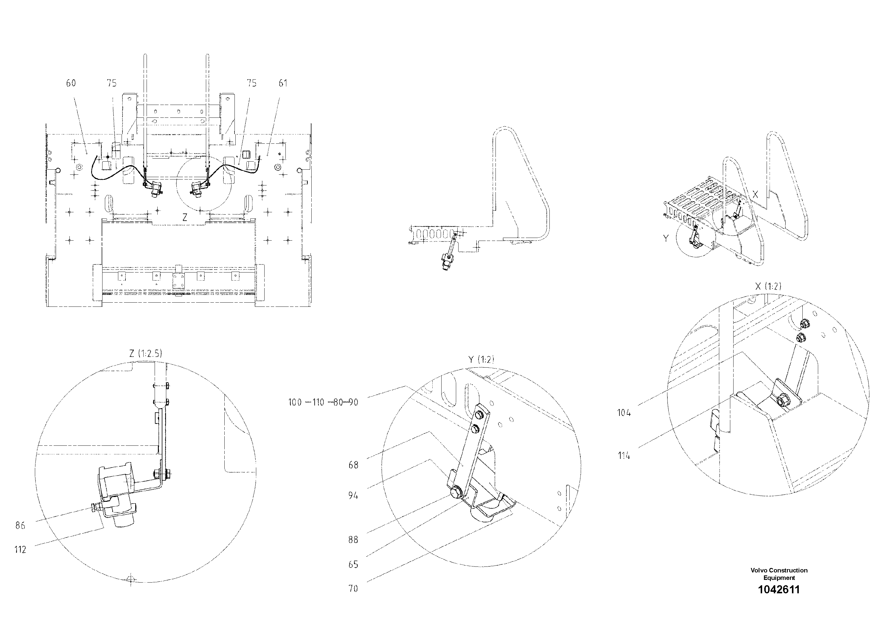Схема запчастей Volvo ABG8820 - 51858 Proportional Control Conveyor ABG8820/ABG8820B ABG8820 S/N 21098-23354 ABG8820B S/N 23355-