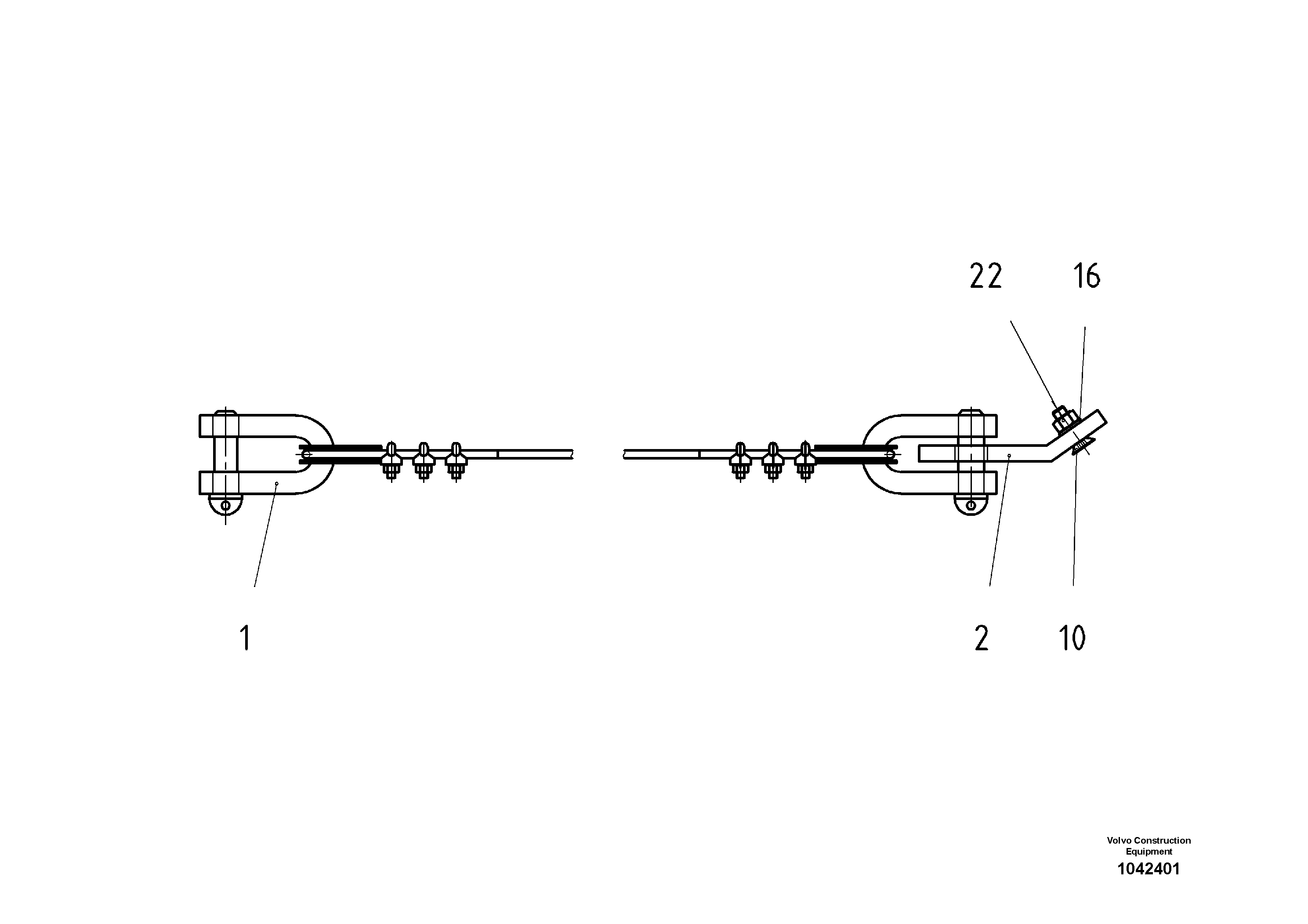 Схема запчастей Volvo ABG8820 - 48029 Pre-Assembling For Tensioning Wire Rope ABG8820/ABG8820B ABG8820 S/N 21098-23354 ABG8820B S/N 23355-