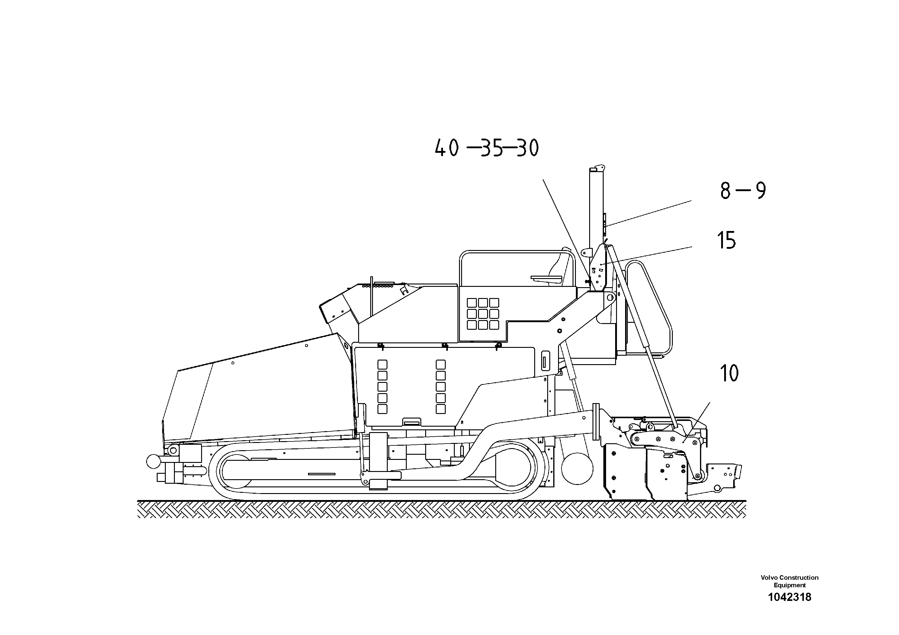 Схема запчастей Volvo ABG8820 - 48034 Screed Load Device ABG8820/ABG8820B ABG8820 S/N 21098-23354 ABG8820B S/N 23355-