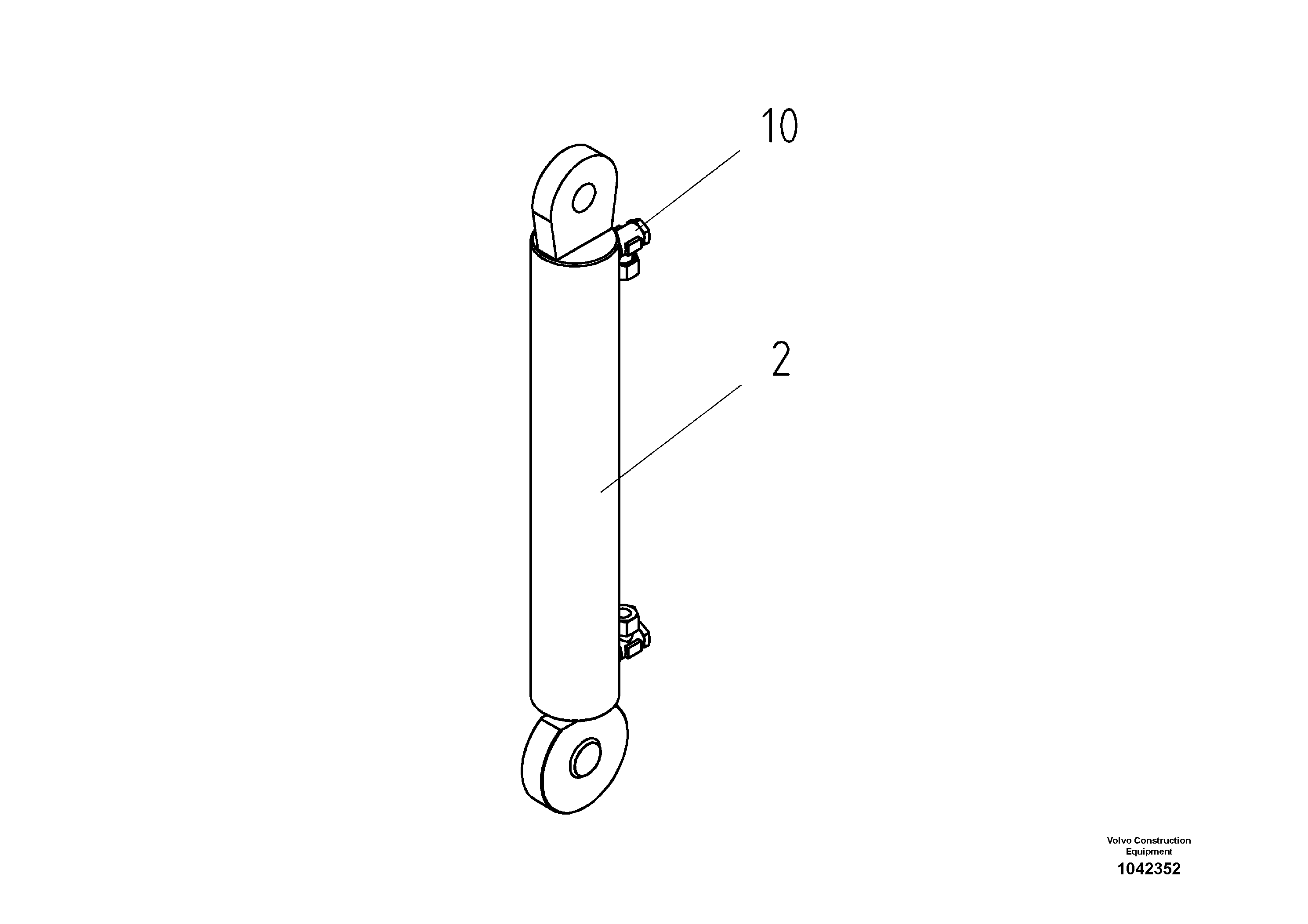 Схема запчастей Volvo ABG8820 - 48038 Screed Cylinder ABG8820/ABG8820B ABG8820 S/N 21098-23354 ABG8820B S/N 23355-