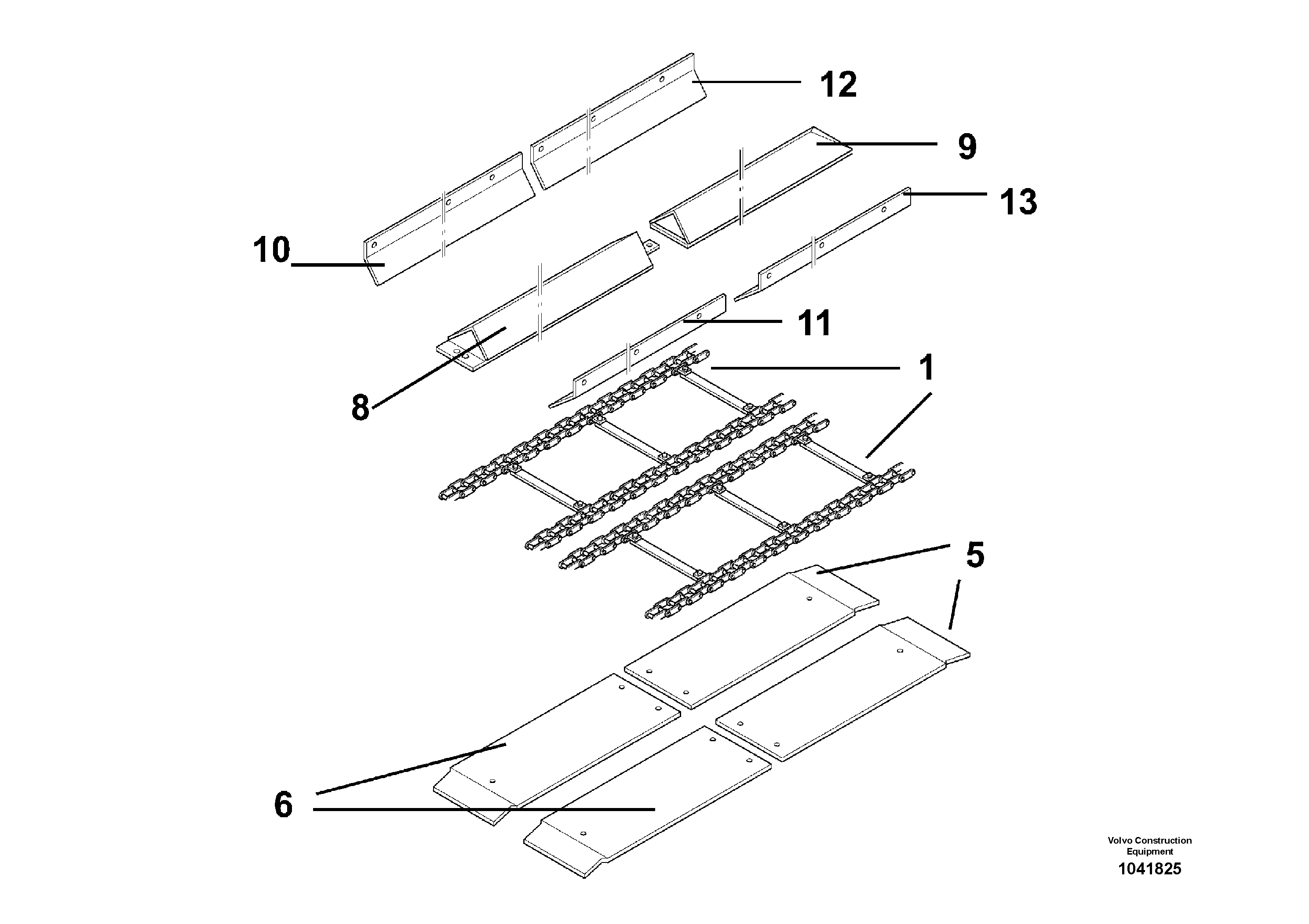 Схема запчастей Volvo ABG9820 - 47856 Wear Parts Kit ABG9820 S/N 20812 -