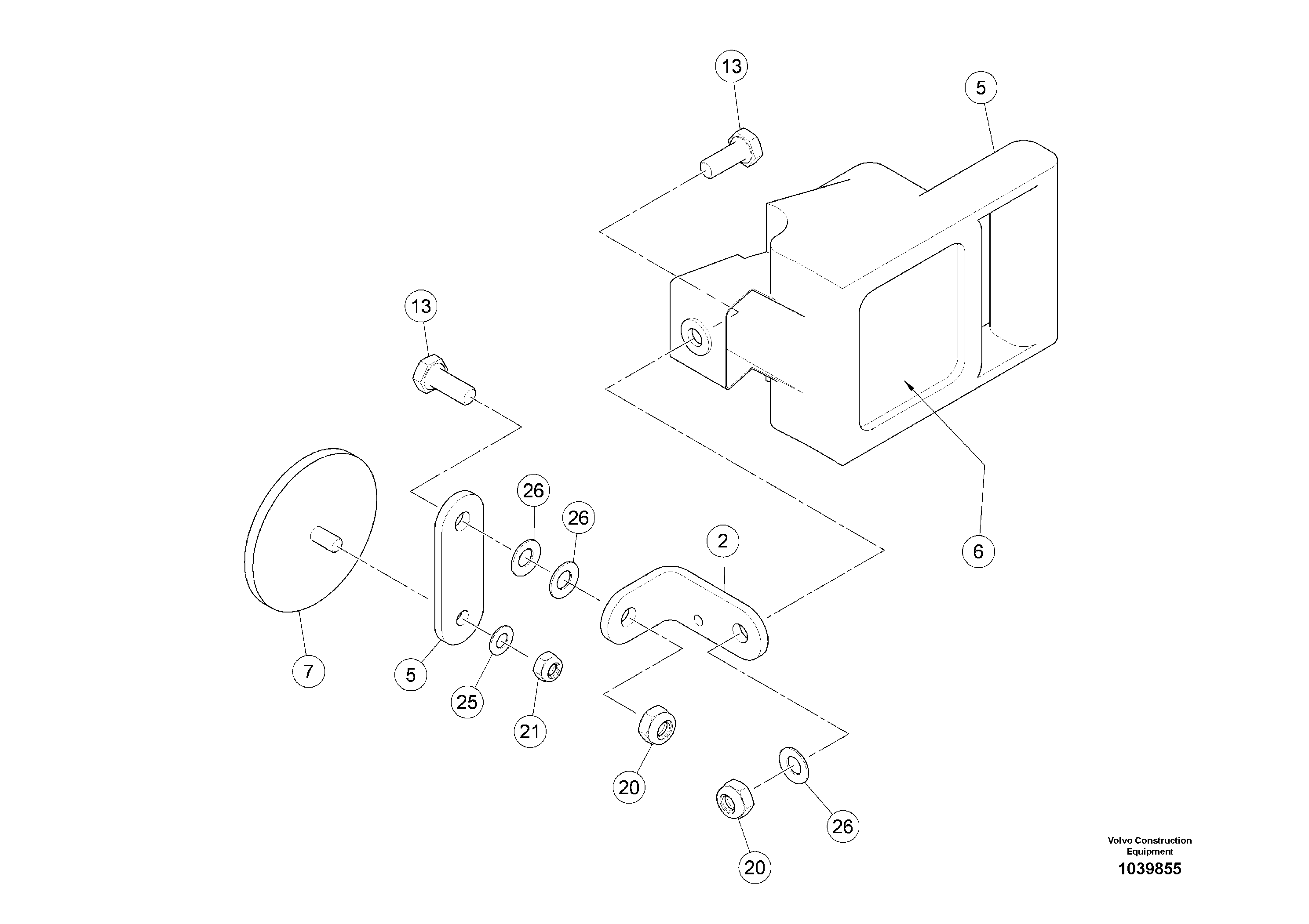 Схема запчастей Volvo ABG9820 - 98154 Magnetic Socket - Flood light ABG9820 S/N 20812 -