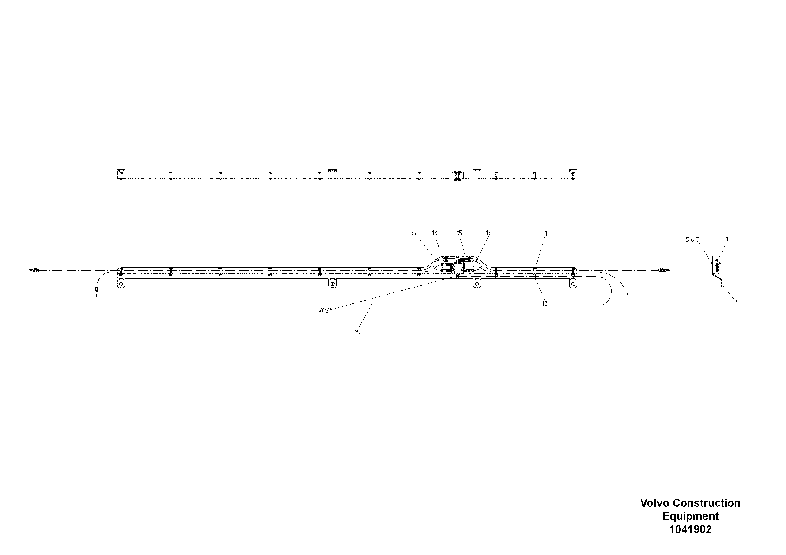 Схема запчастей Volvo ABG9820 - 94518 Distribution ABG9820 S/N 20812 -