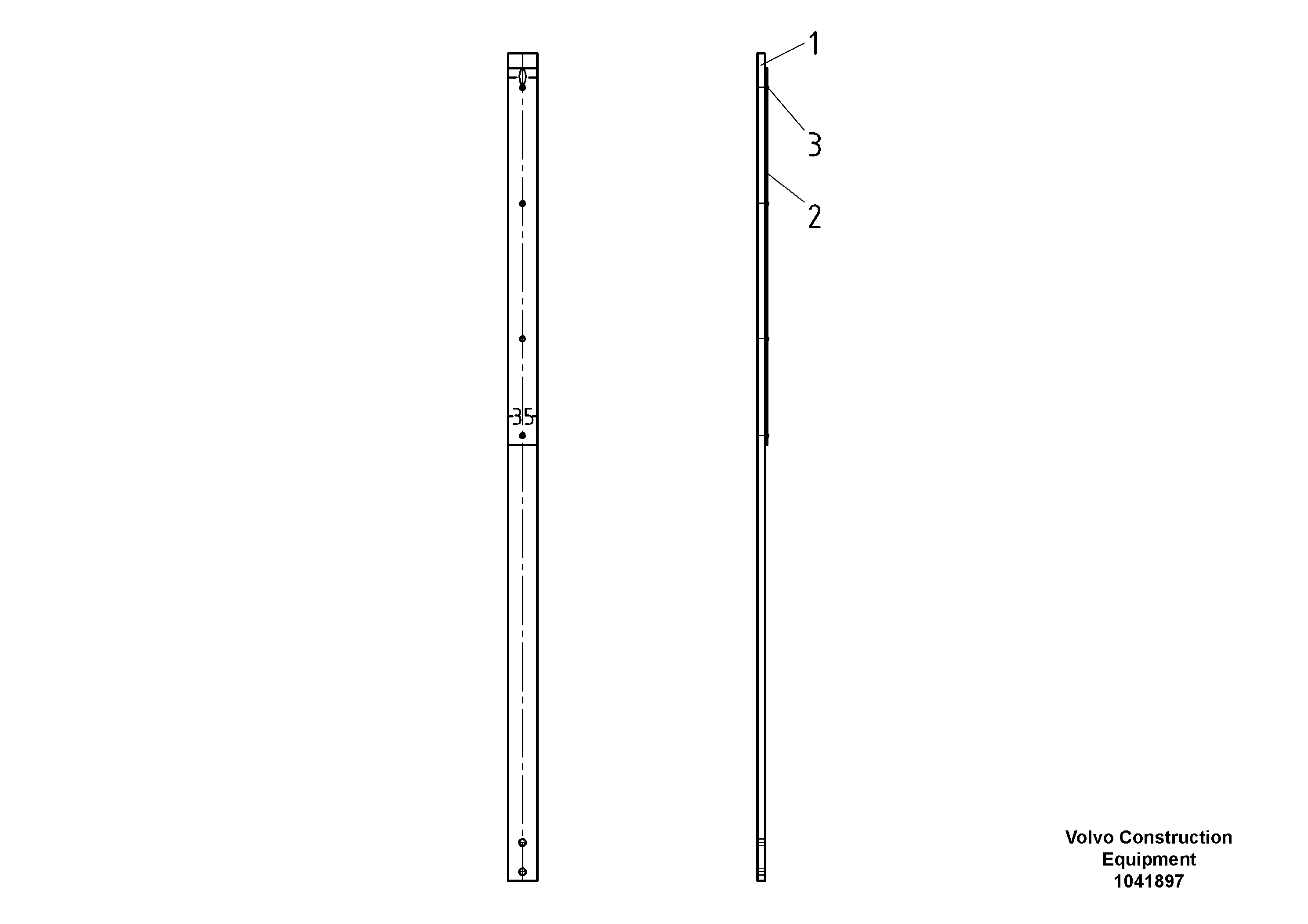 Схема запчастей Volvo ABG9820 - 48469 Upper Indicator Bar Assembly ABG9820 S/N 20812 -