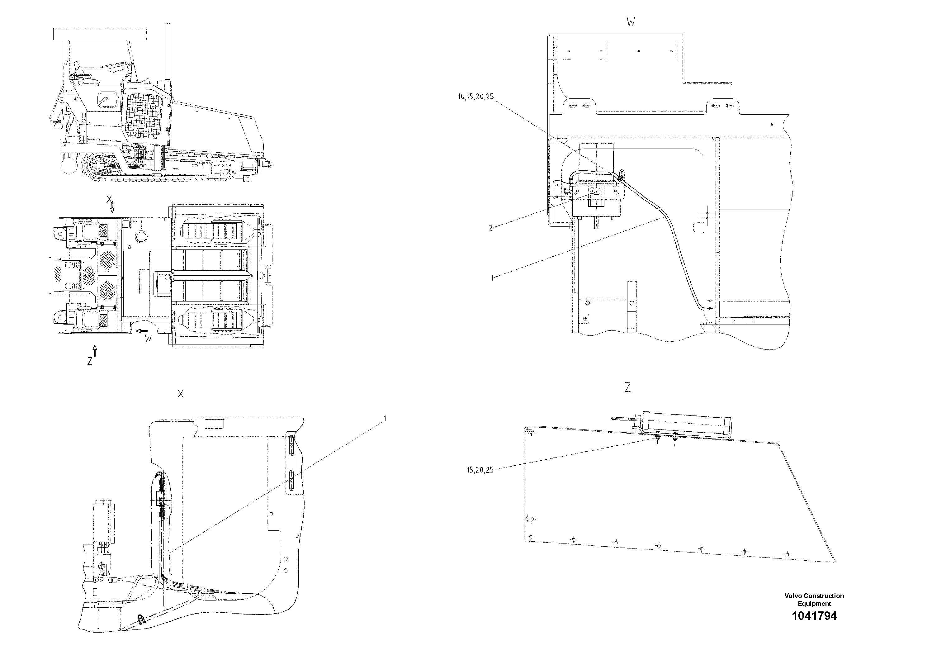 Схема запчастей Volvo ABG9820 - 95020 Lubrication alternator ABG9820 S/N 20812 -