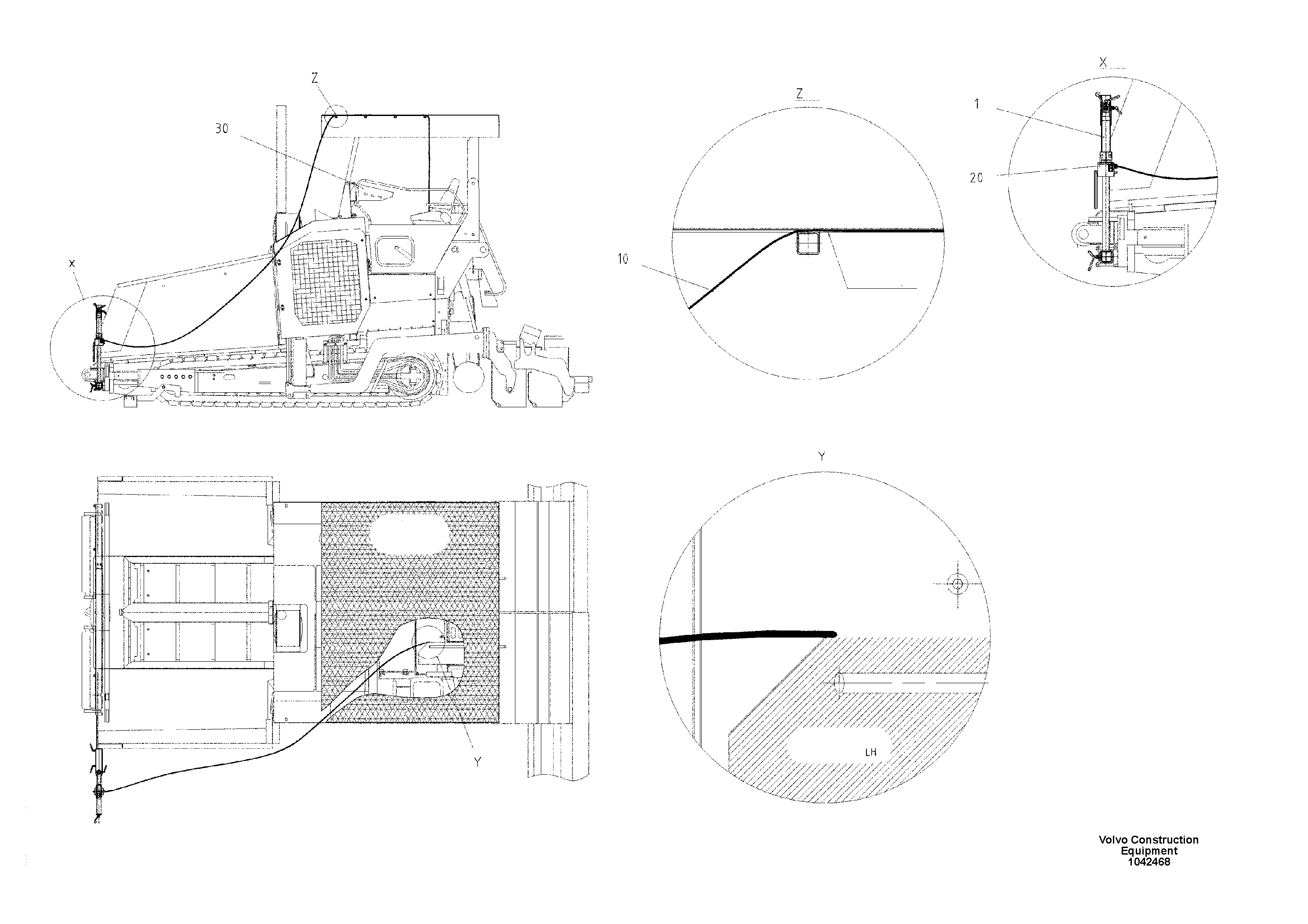 Схема запчастей Volvo ABG9820 - 100538 Automatic Steering ABG9820 S/N 20812 -