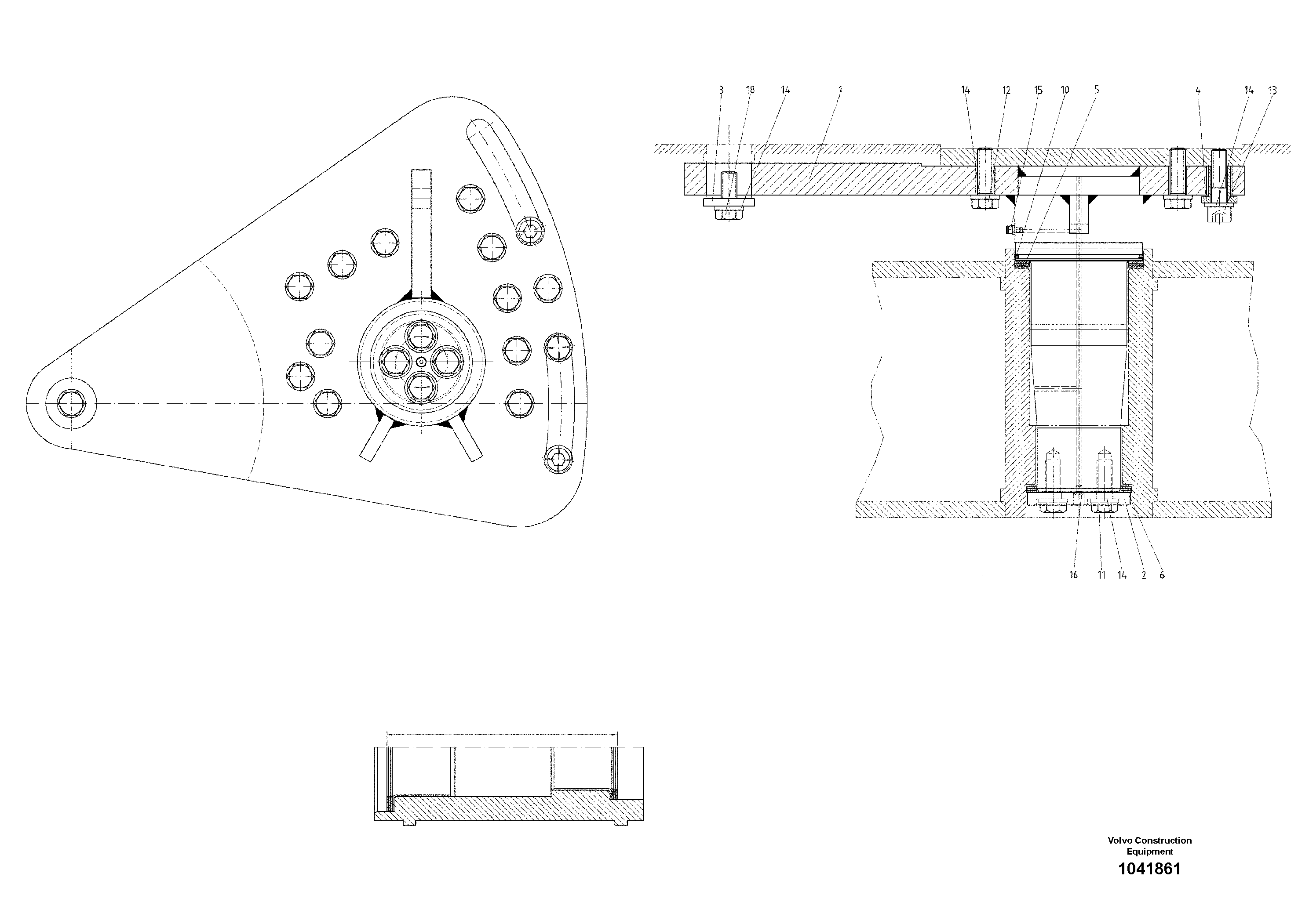 Схема запчастей Volvo ABG9820 - 94826 Crawler Track Suspension ABG9820 S/N 20812 -