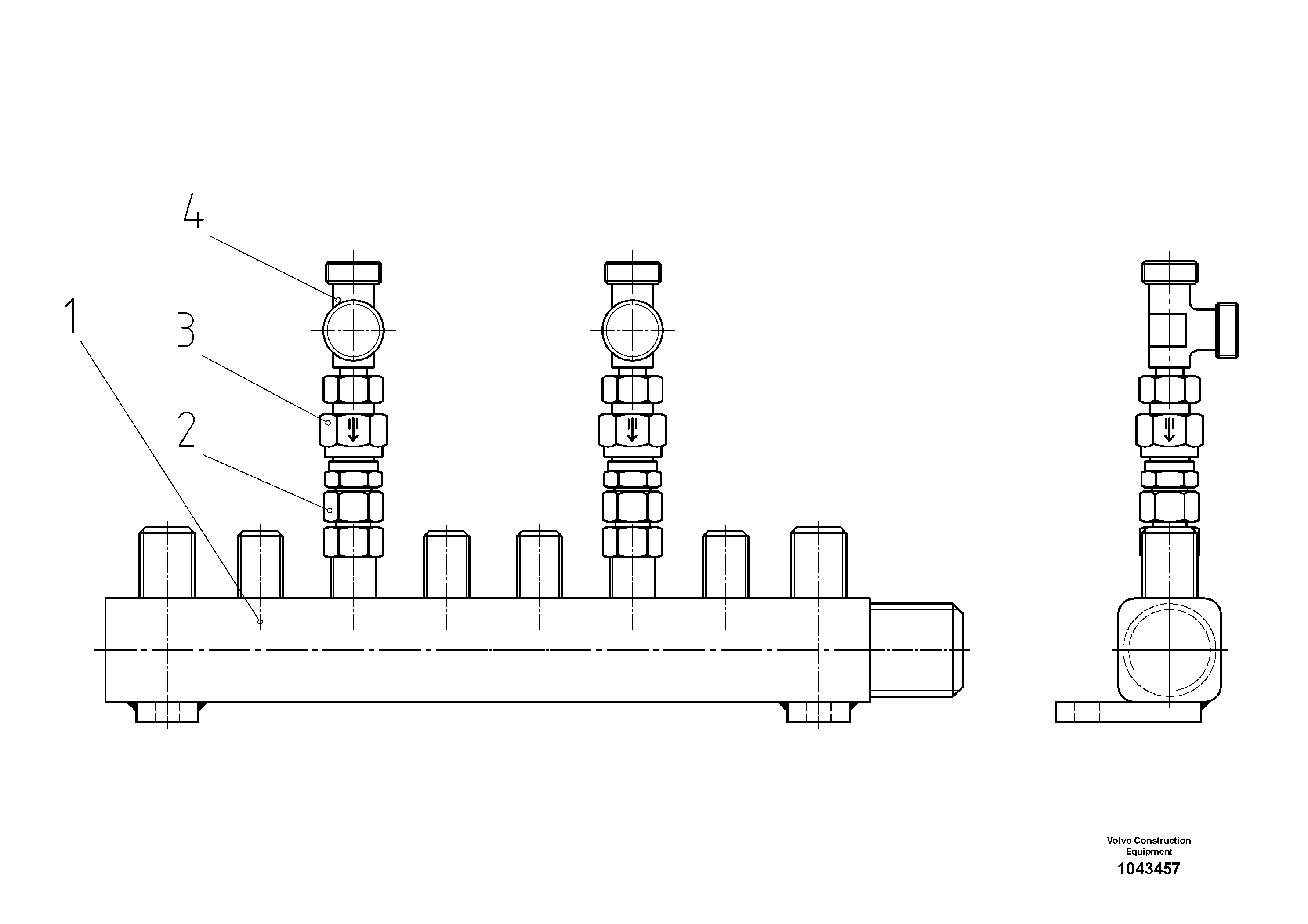 Схема запчастей Volvo ABG9820 - 92171 Collecting Block - pre-assemble ABG9820 S/N 20812 -