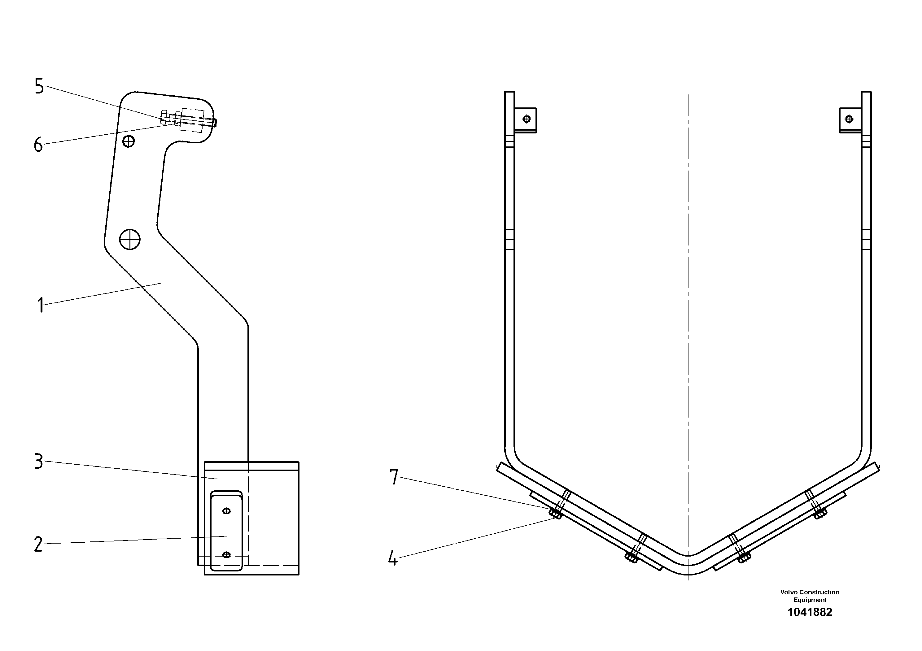Схема запчастей Volvo ABG9820 - 91562 Cover Front Wall ABG9820 S/N 20812 -