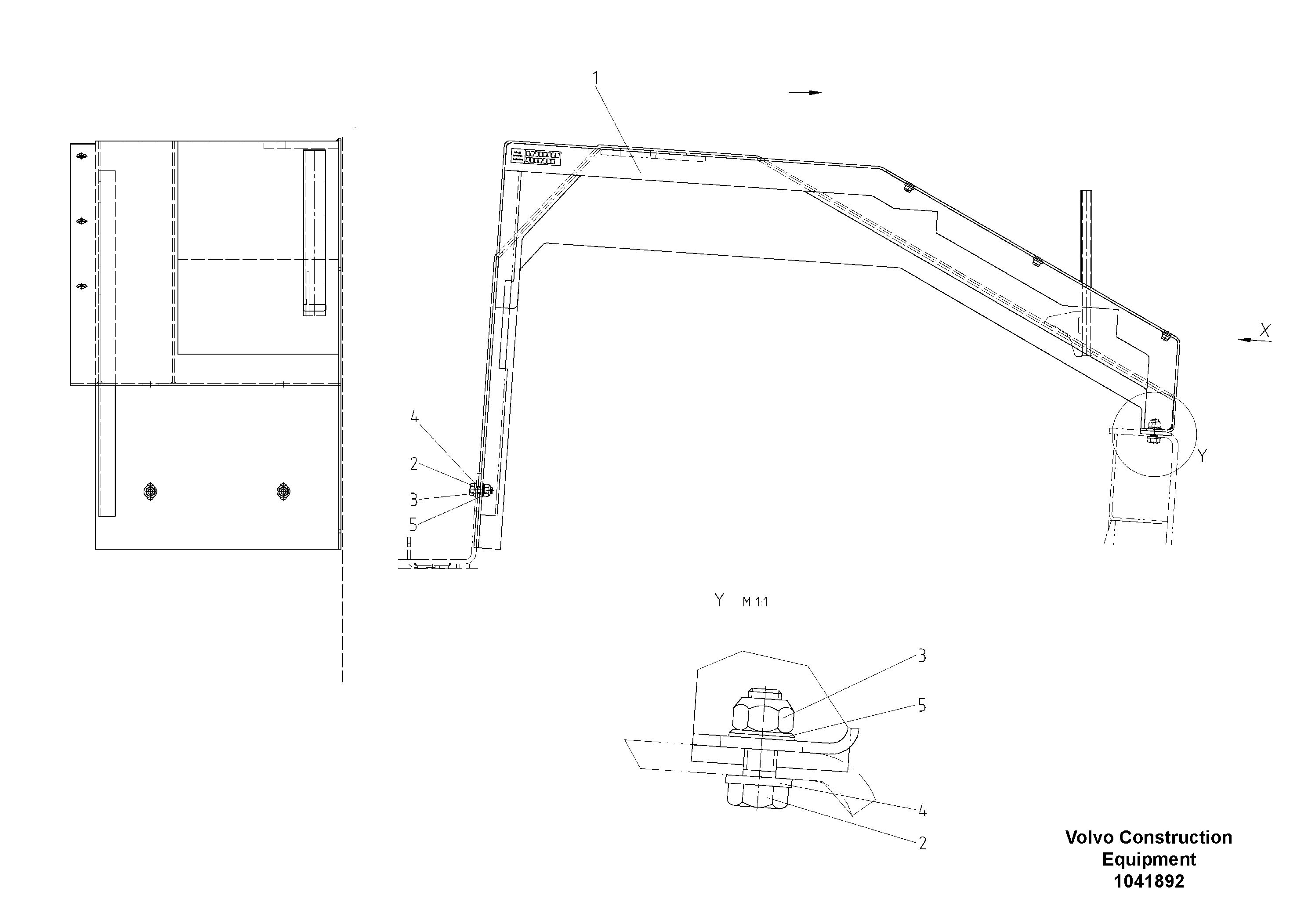 Схема запчастей Volvo ABG9820 - 97247 Radiator Cover ABG9820 S/N 20812 -