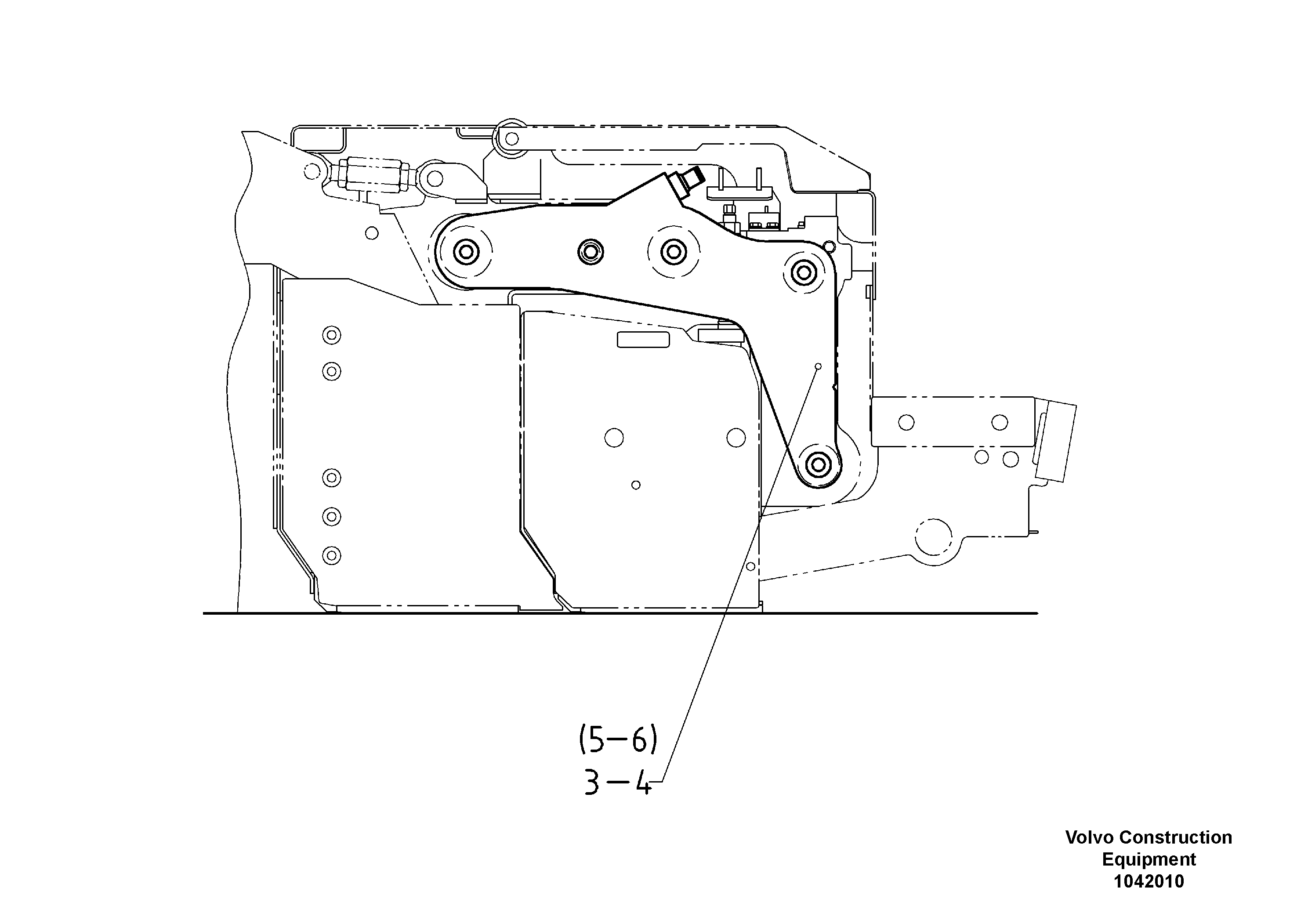Схема запчастей Volvo ABG9820 - 95275 Side Piece ABG9820 S/N 20812 -