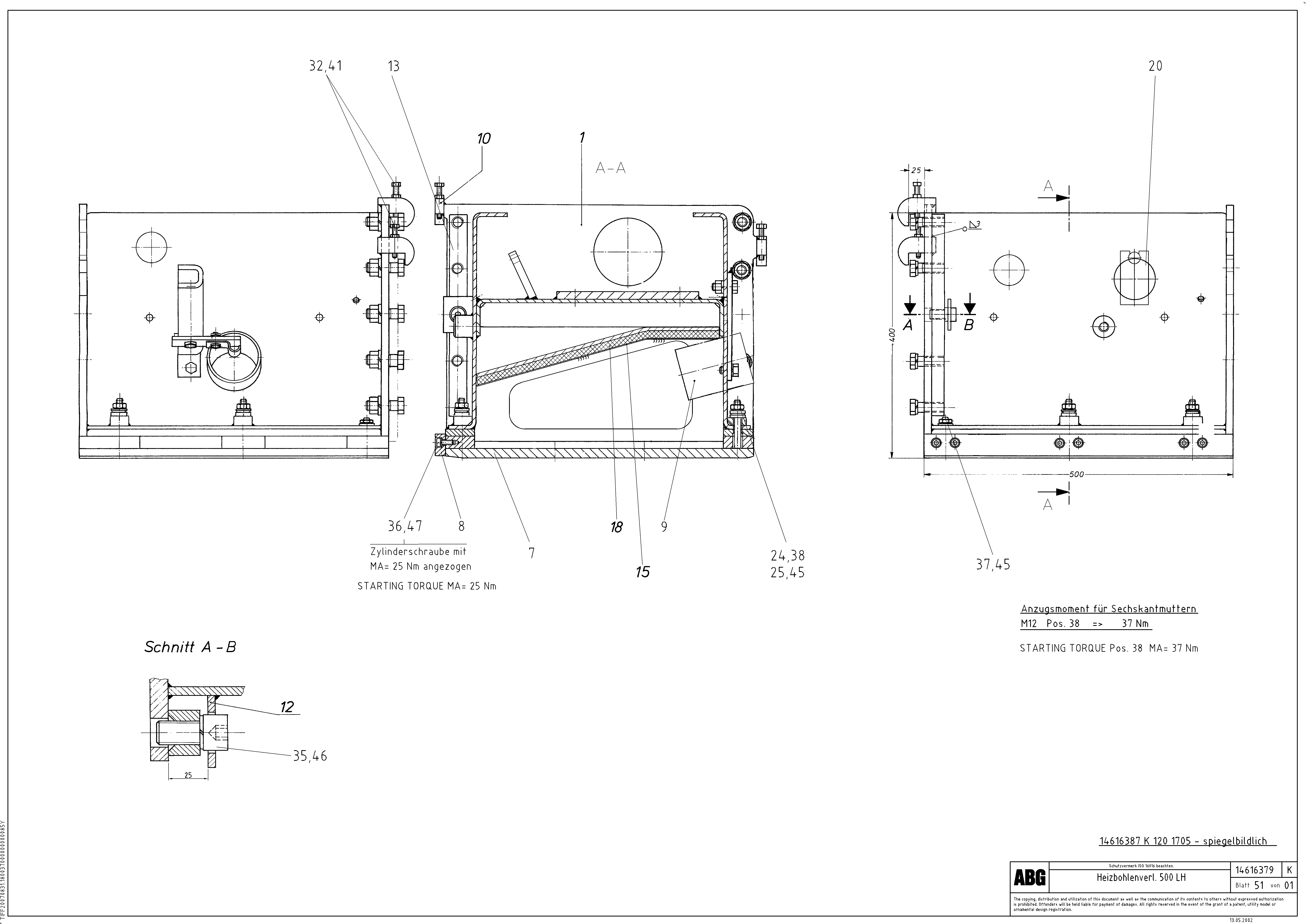 Схема запчастей Volvo ABG9820 - 77992 Extension VDT 120 ATT. SCREEDS 3,0 -13,0M ABG9820