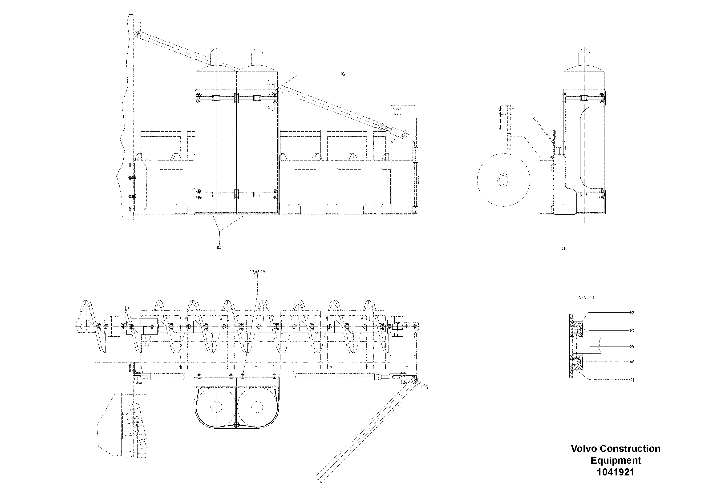 Схема запчастей Volvo ABG9820 - 69047 Gasbottle support VDT 120 ATT. SCREEDS 3,0 -13,0M ABG9820