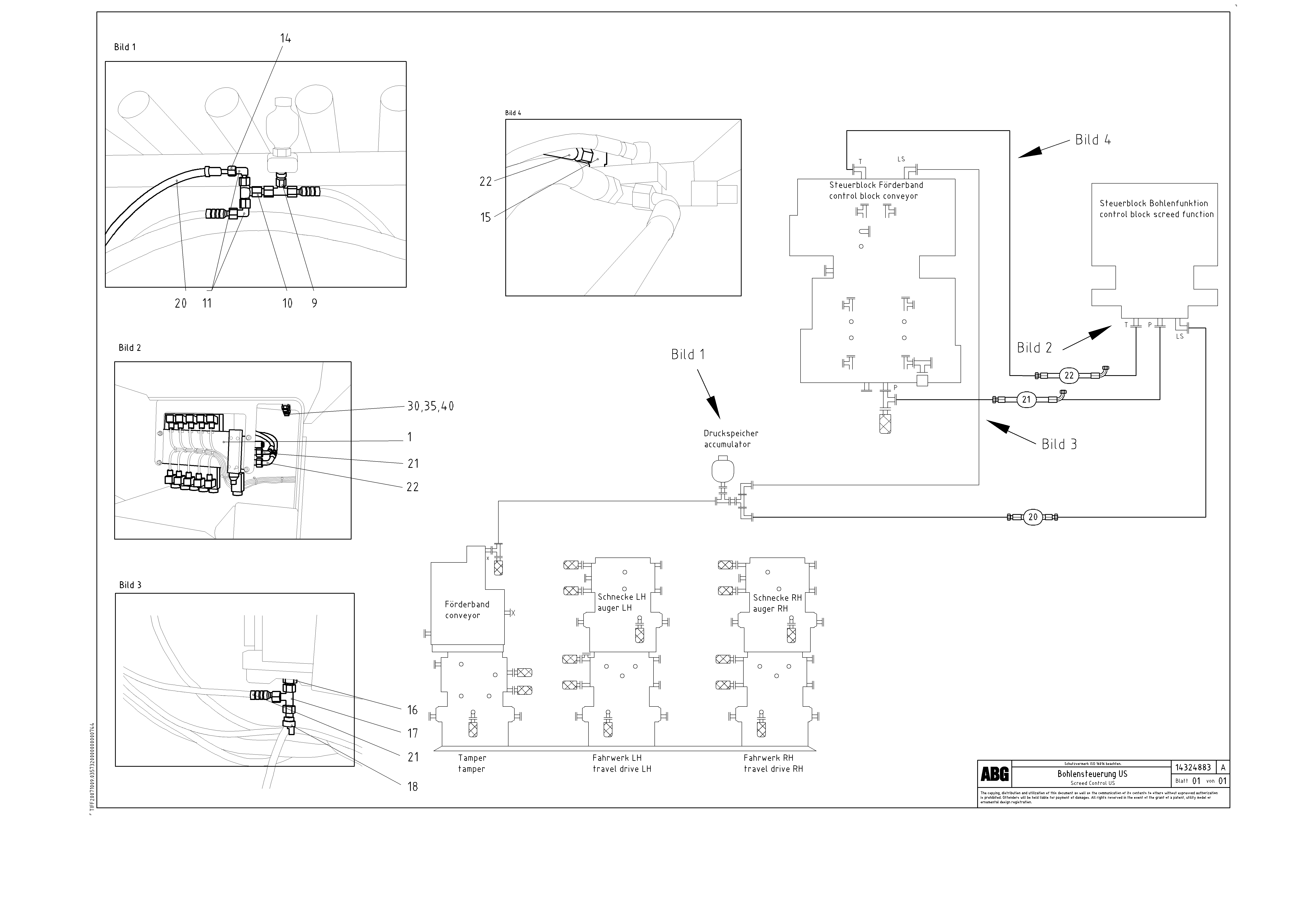 Схема запчастей Volvo ABG9820 - 63518 Screed control VB 89 ETC ATT. SCREEDS 3,0 - 9,0M ABG9820
