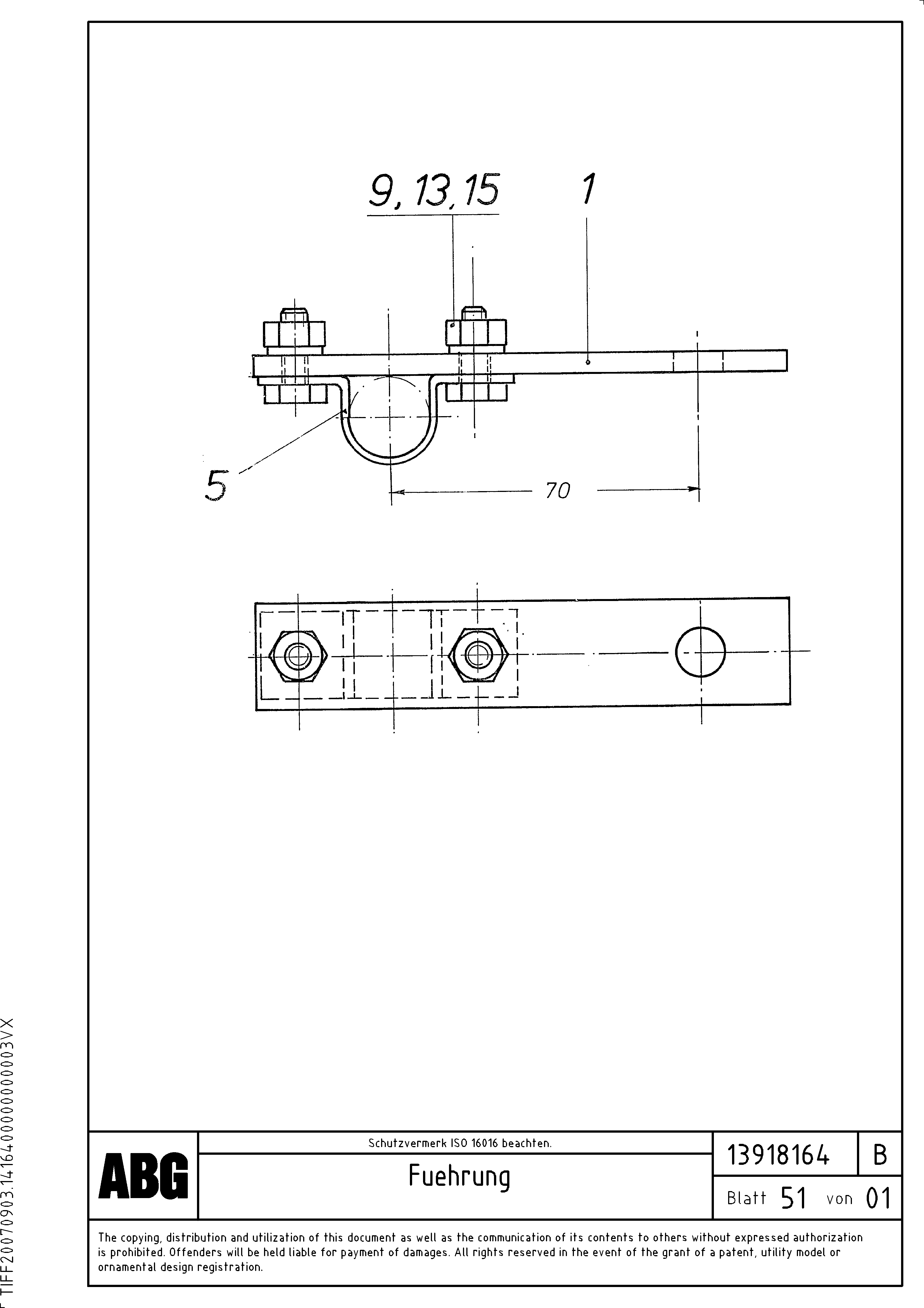 Схема запчастей Volvo ABG9820 - 66507 Guide for gas burner MB 120 ATT. SCREEDS 3,0 -16,0M ABG9820