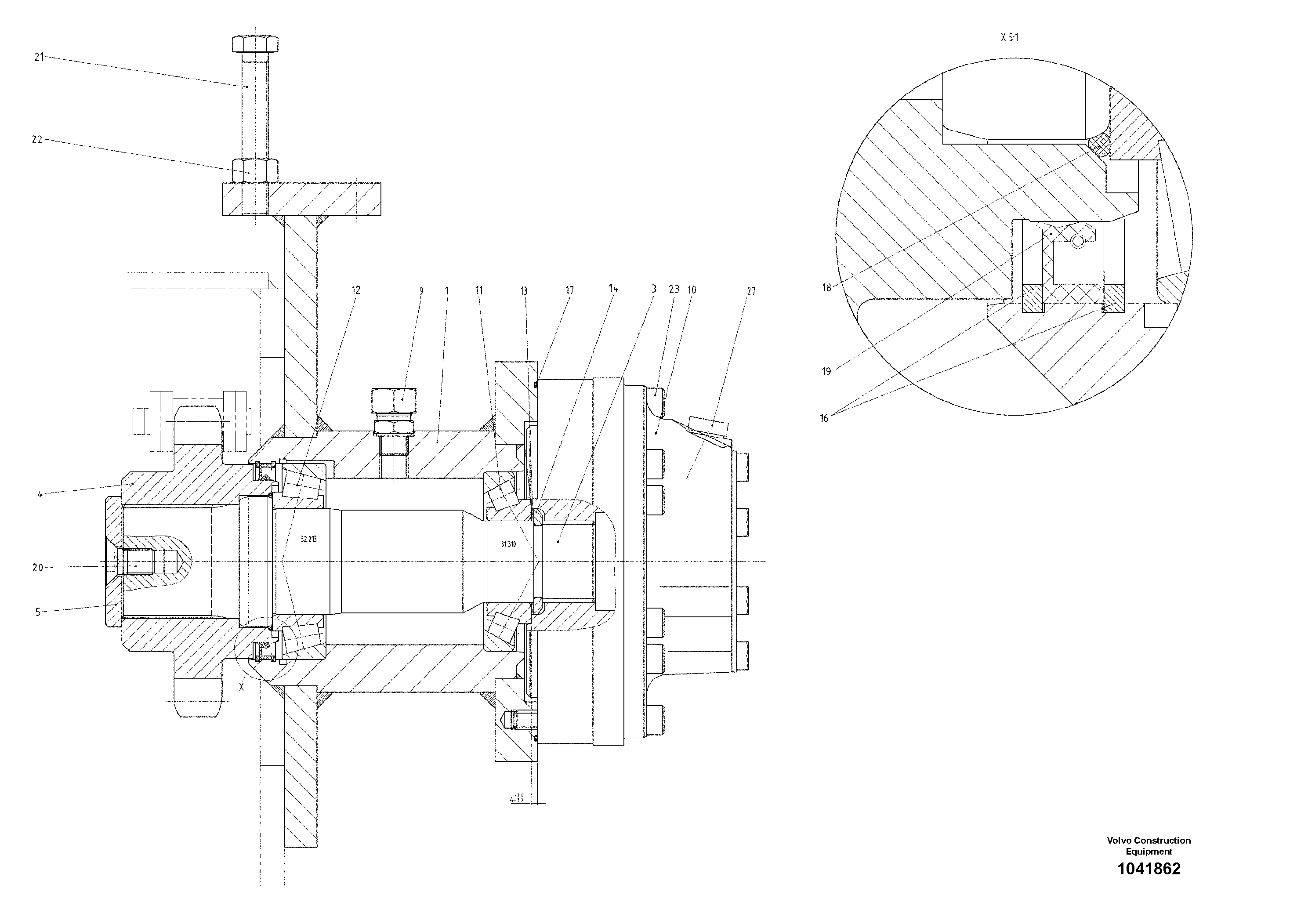 Схема запчастей Volvo ABG9820 - 49777 Auger Drive ABG9820 S/N 20812 -