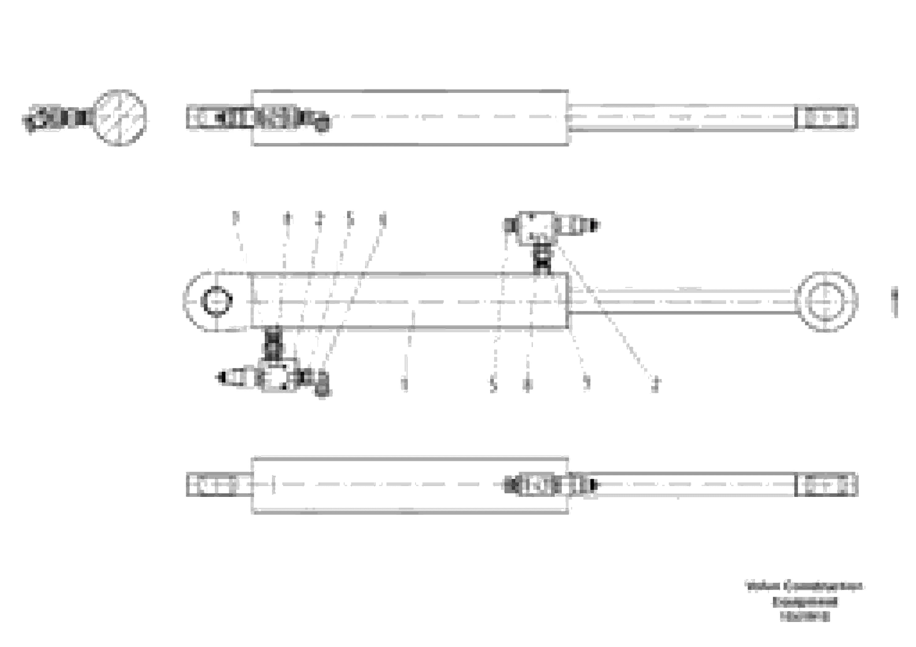 Схема запчастей Volvo ABG9820 - 49779 Screed Cylinder ABG9820 S/N 20812 -