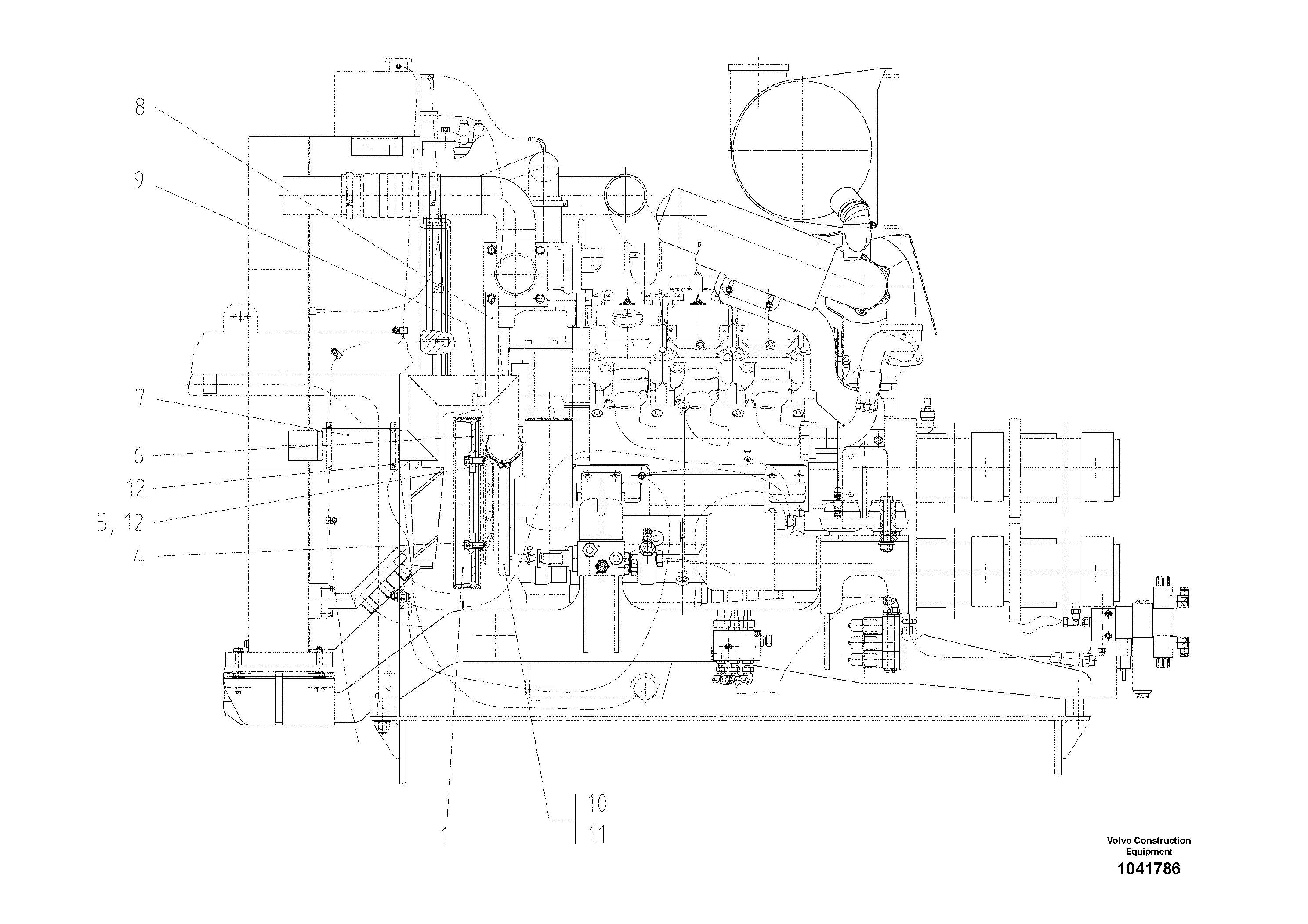 Схема запчастей Volvo ABG9820 - 95139 Modifications kit ABG9820 S/N 20812 -