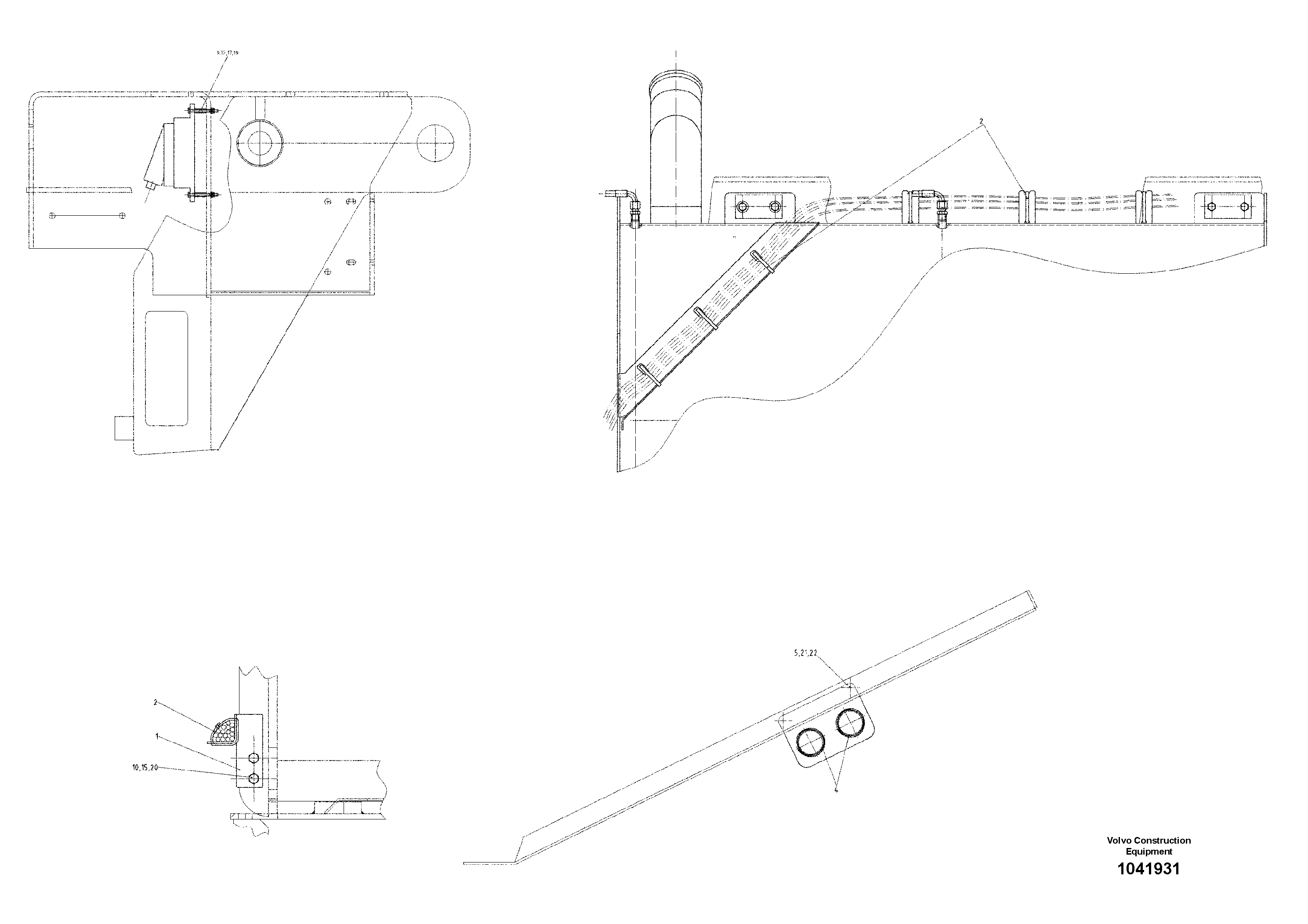 Схема запчастей Volvo ABG9820 - 95966 Electrical ABG9820 S/N 20812 -
