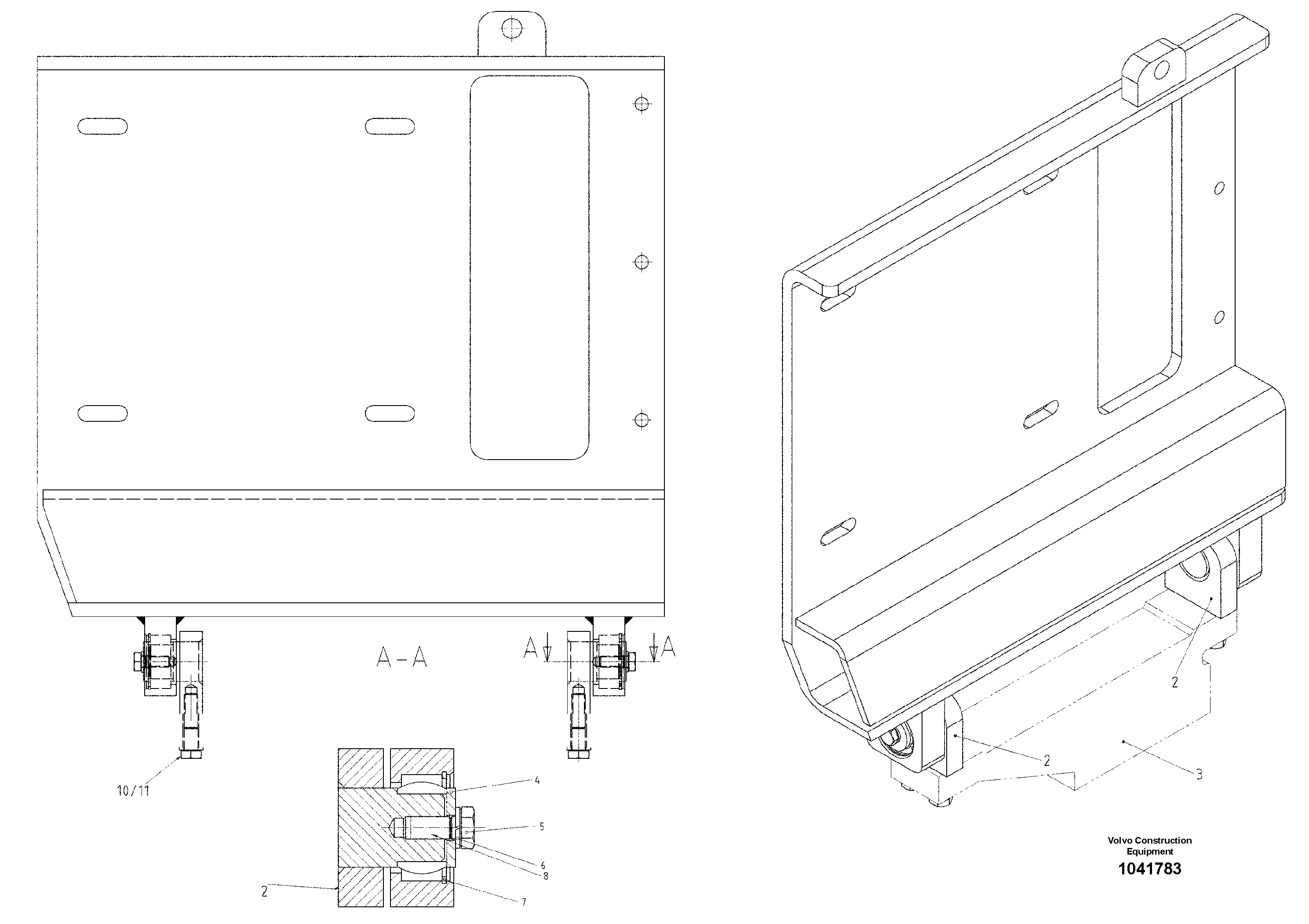 Схема запчастей Volvo ABG9820 - 95284 Alternator-support Assembly ABG9820 S/N 20812 -