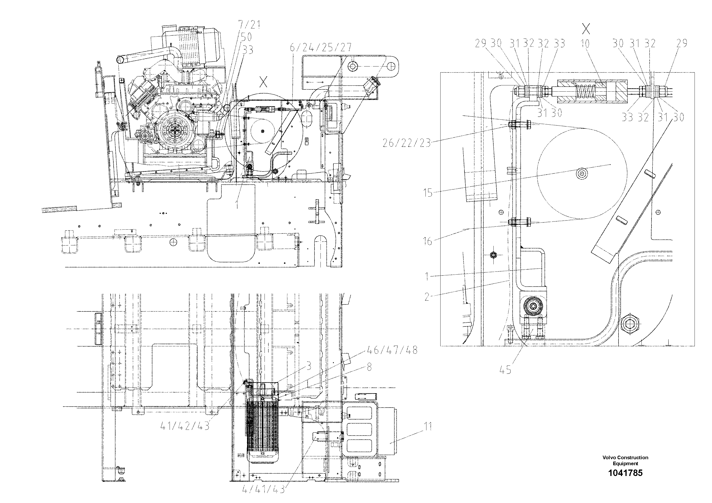 Схема запчастей Volvo ABG9820 - 96302 Alternator Mounting ABG9820 S/N 20812 -