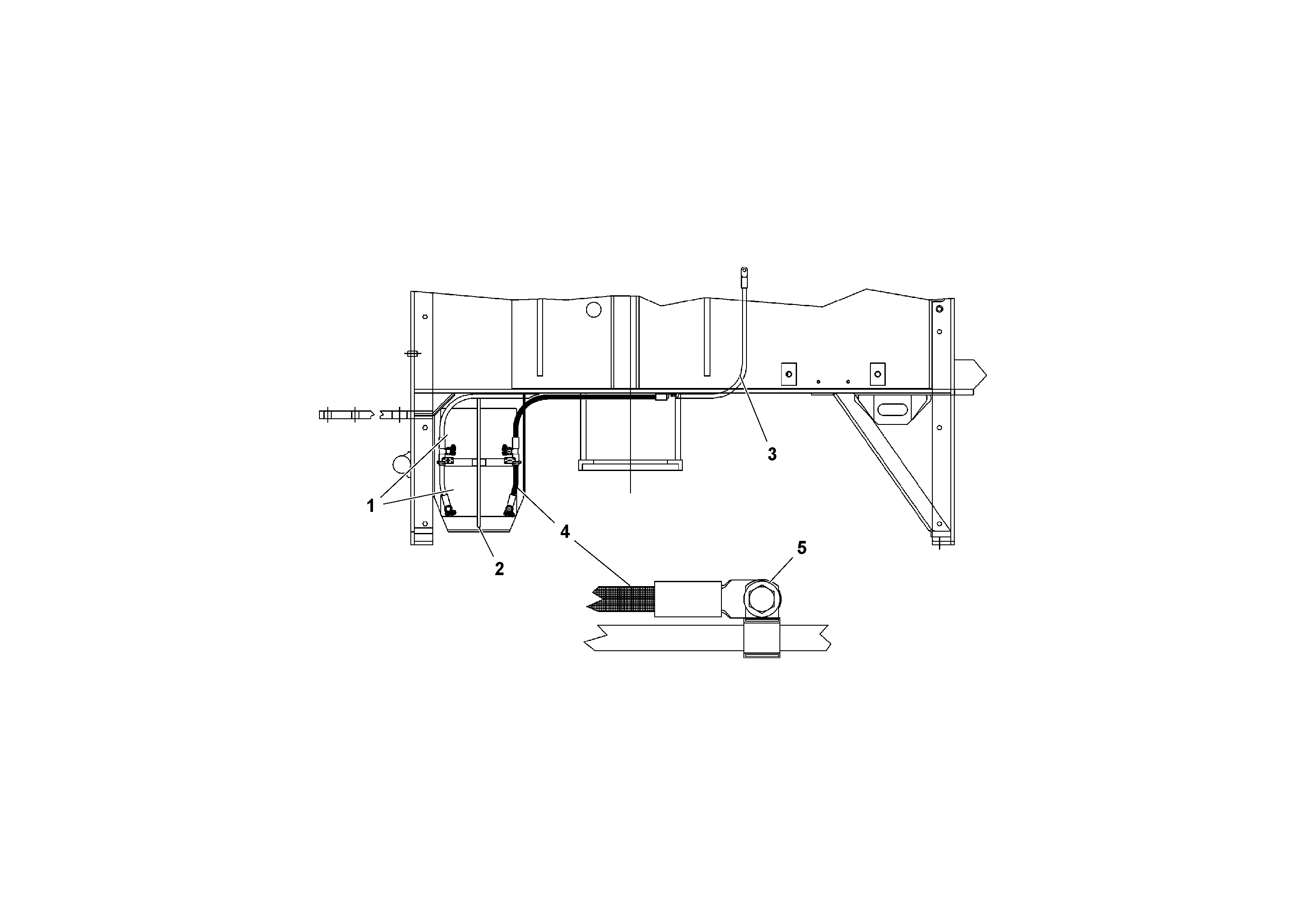 Схема запчастей Volvo PF4410 - 37887 Battery Wiring PF4410 S/N 197449-