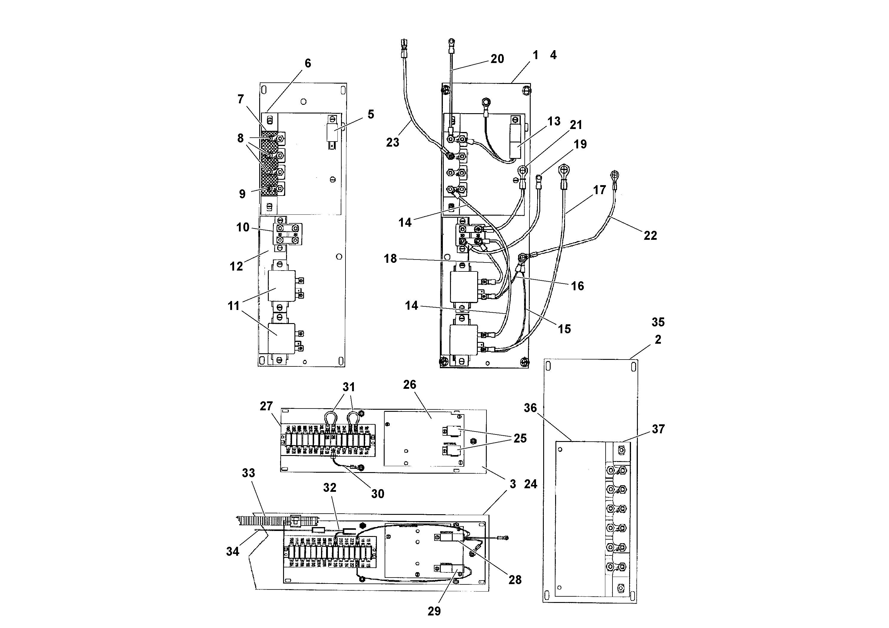 Схема запчастей Volvo PF4410 - 100867 Swing Control Console Circuit Boards PF4410 S/N 197449-