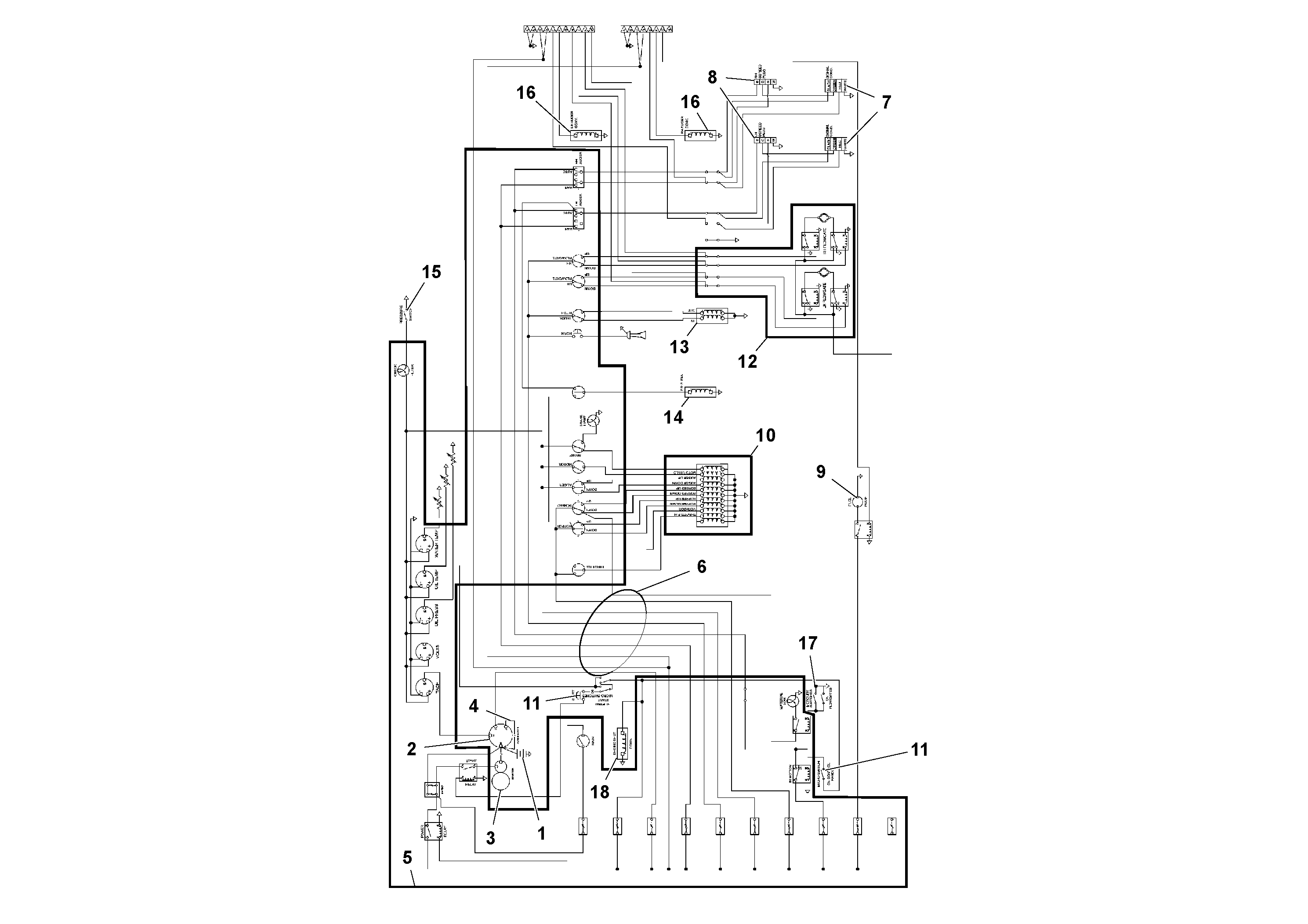 Схема запчастей Volvo PF4410 - 36706 Wiring diagram PF4410 S/N 197449-