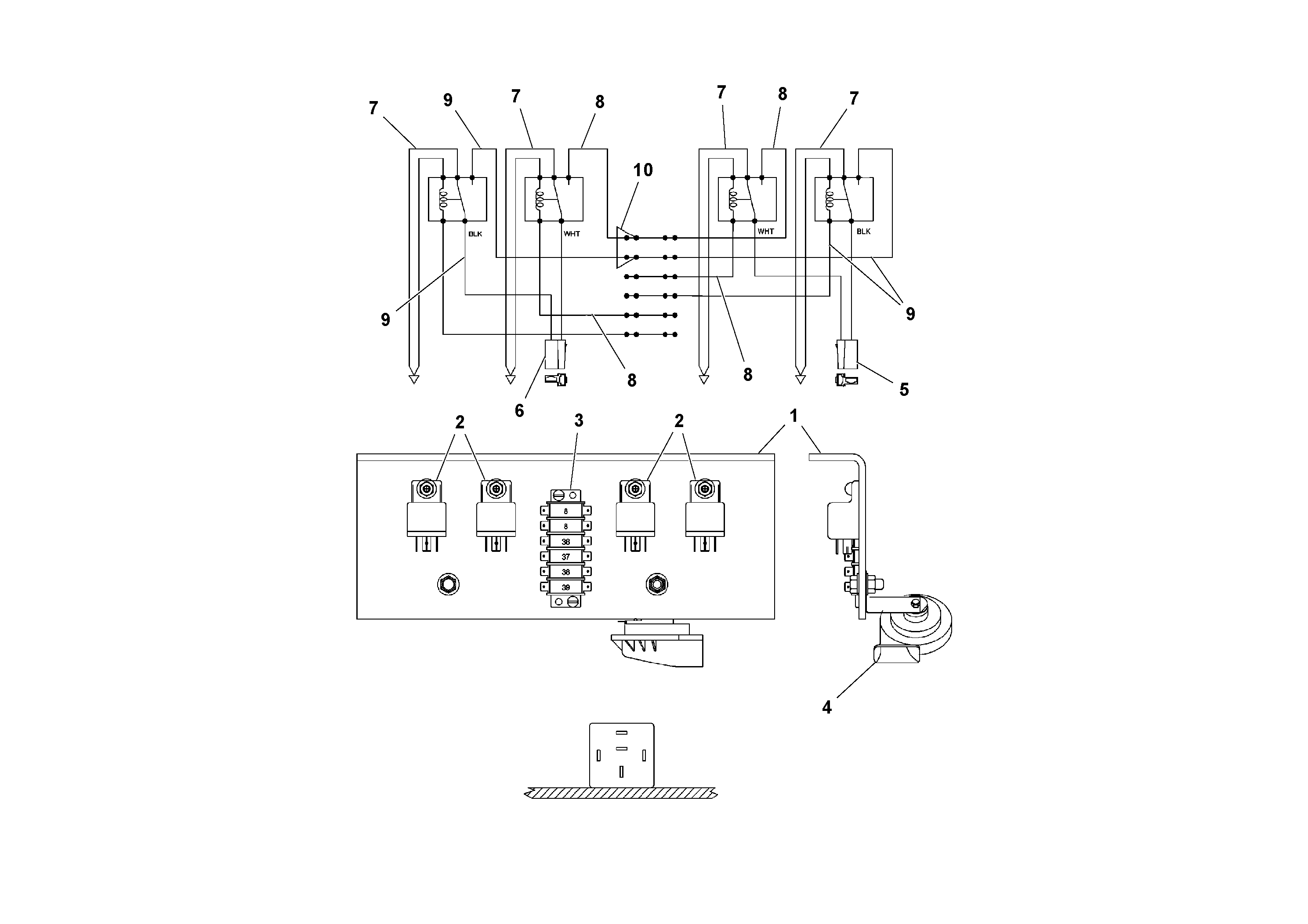 Схема запчастей Volvo PF4410 - 94773 Flowgate Relay Board Assembly PF4410 S/N 197449-