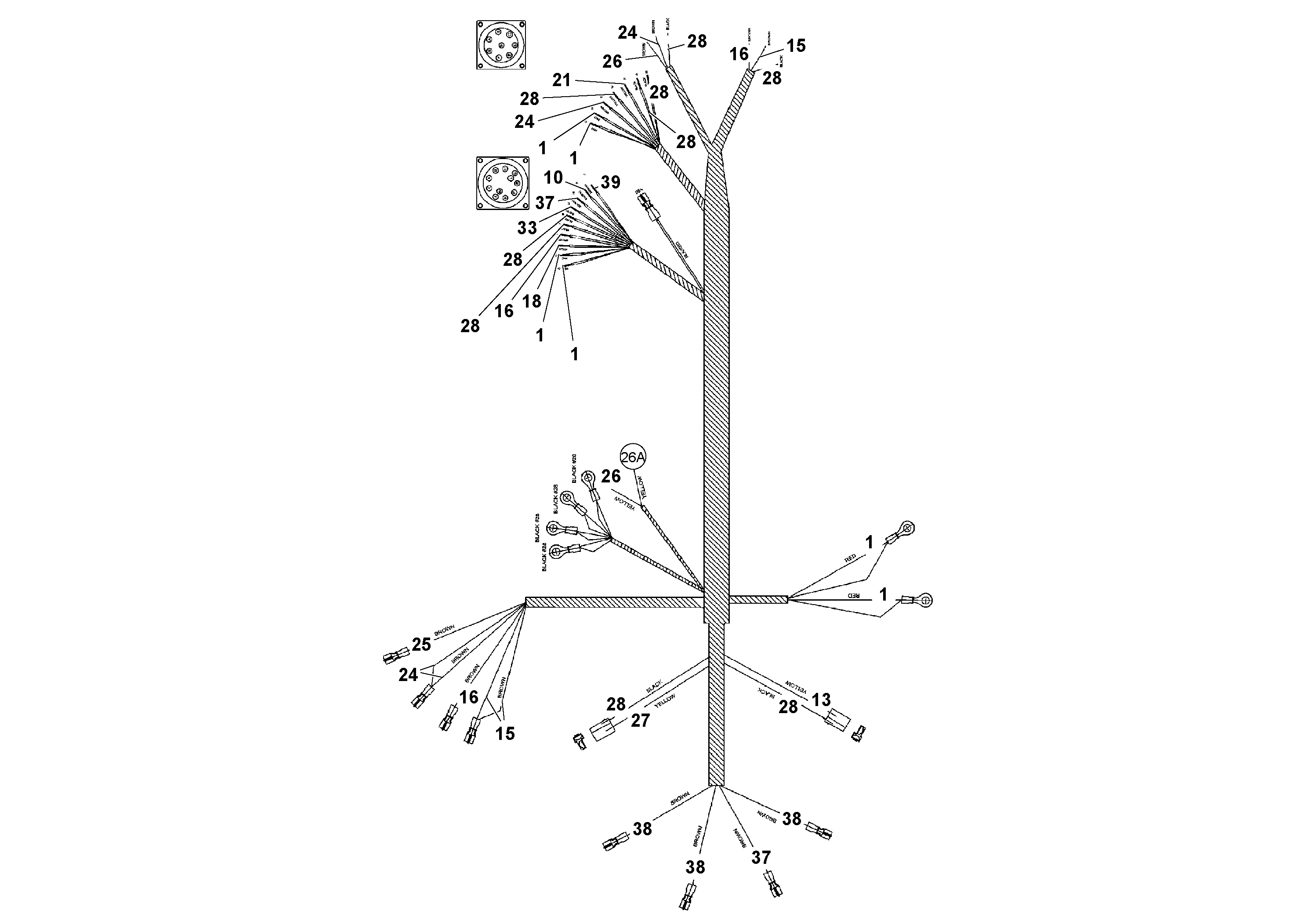 Схема запчастей Volvo PF4410 - 95269 Cable Harness Arrangement PF4410 S/N 197449-