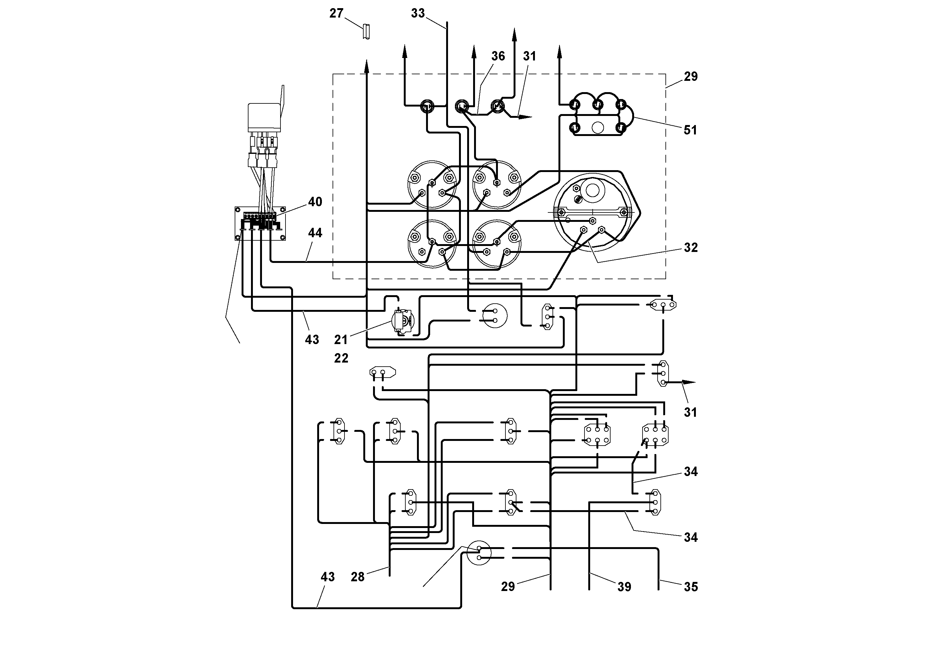 Схема запчастей Volvo PF4410 - 77250 Control Box Assembly PF4410 S/N 197449-