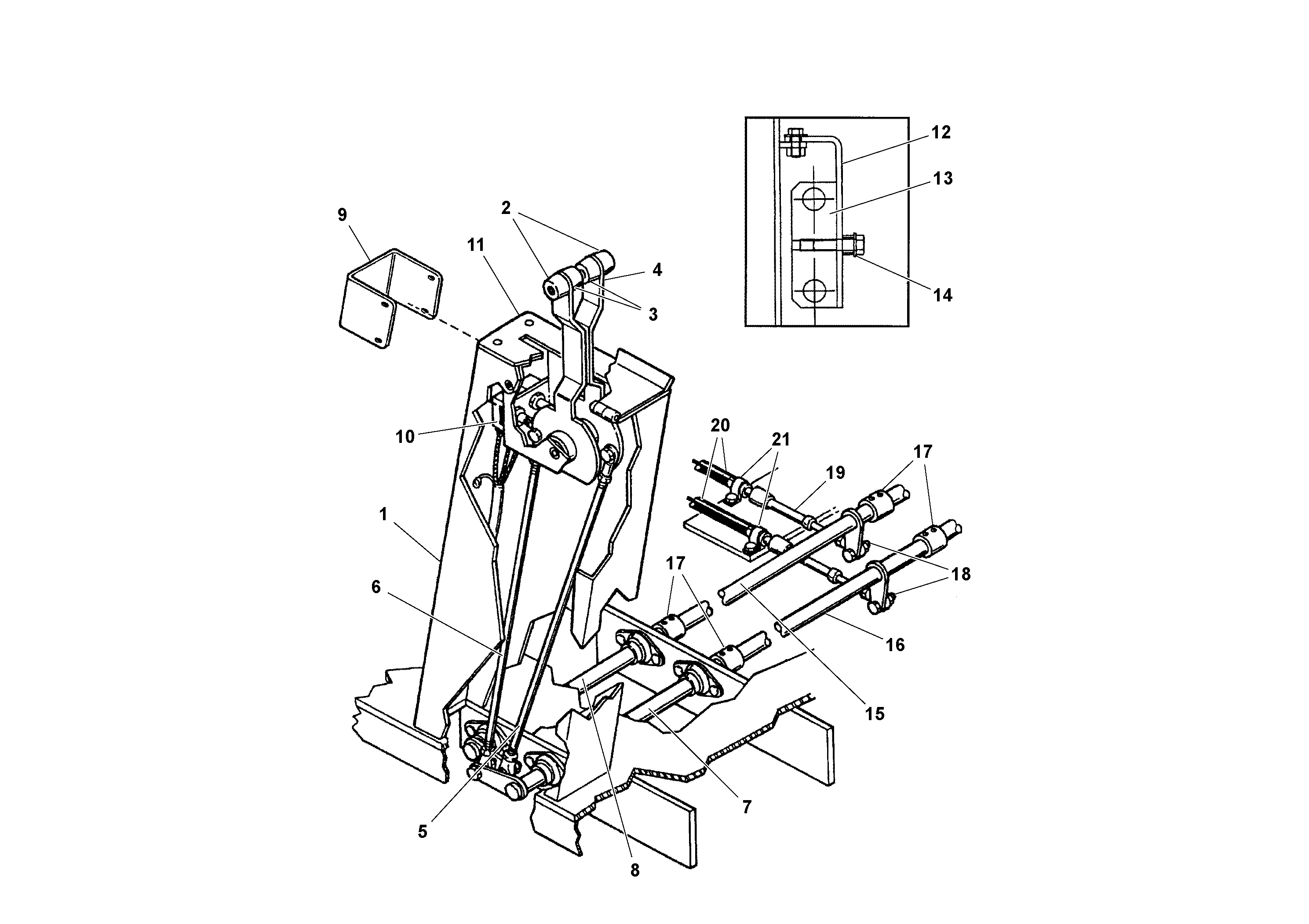 Схема запчастей Volvo PF4410 - 101167 Traction Control Arrangement PF4410 S/N 197449-