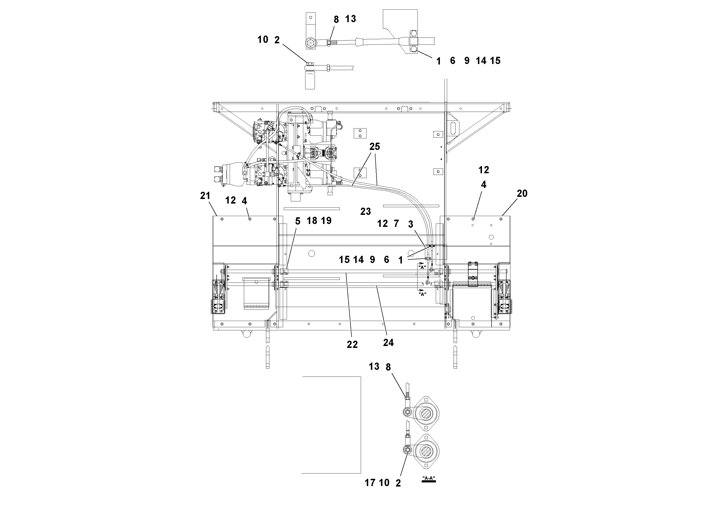 Схема запчастей Volvo PF4410 - 94611 Traction Control Arrangement PF4410 S/N 197449-