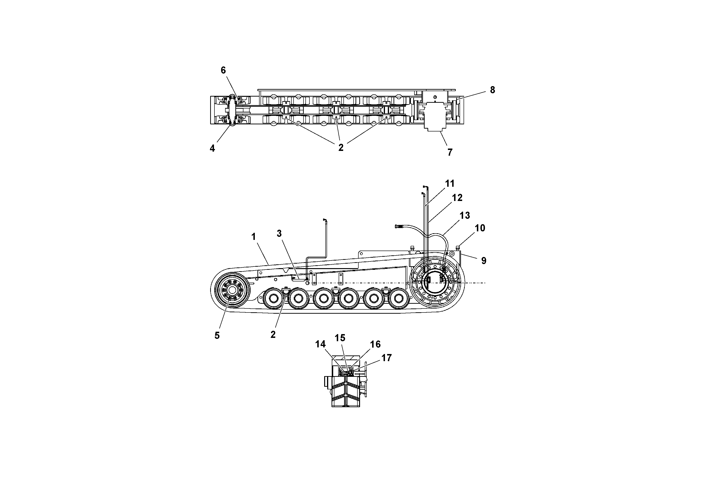 Схема запчастей Volvo PF4410 - 94516 Track Frame Assembly PF4410 S/N 197449-