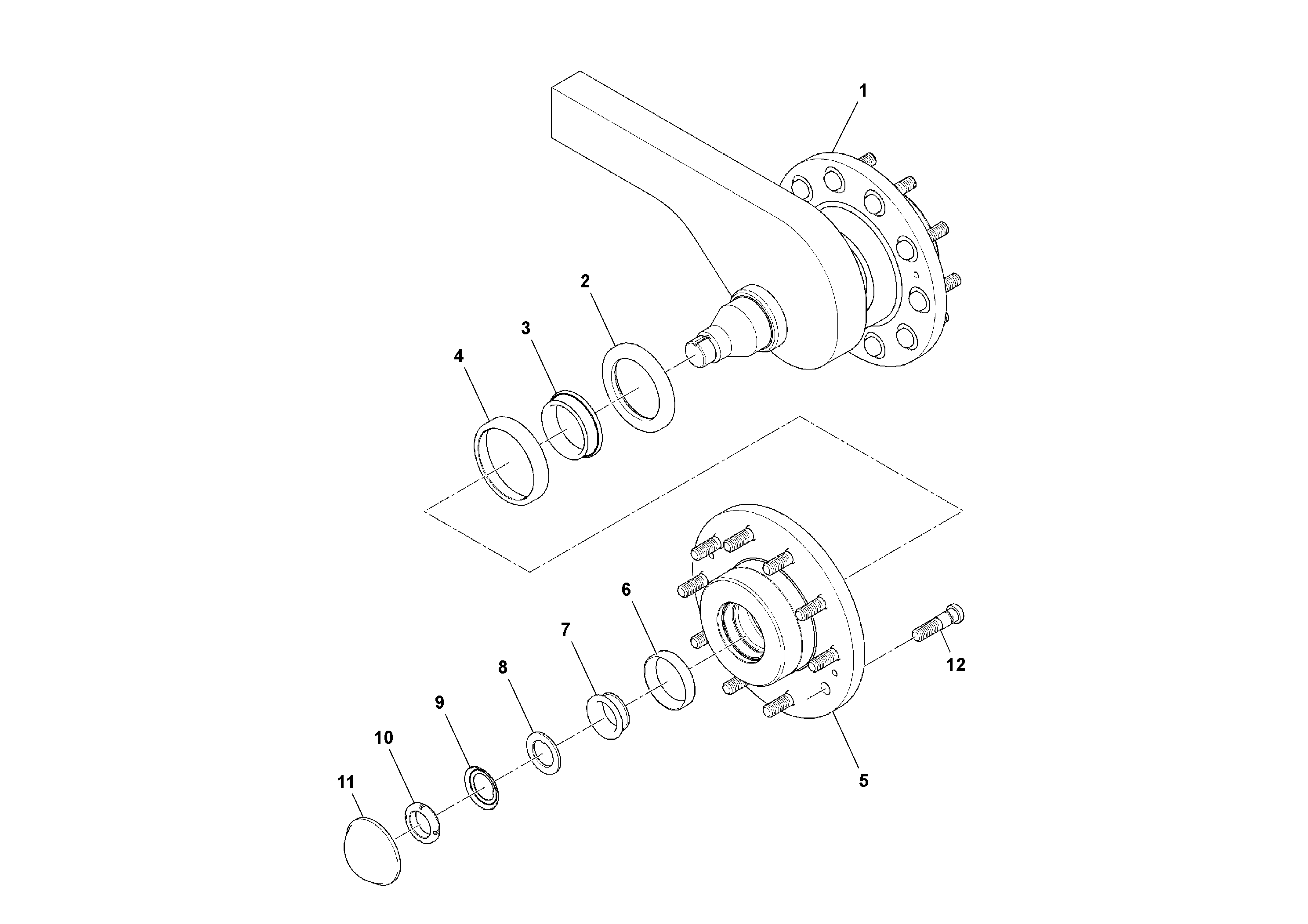 Схема запчастей Volvo PF4410 - 94613 Track Tension Assembly PF4410 S/N 197449-