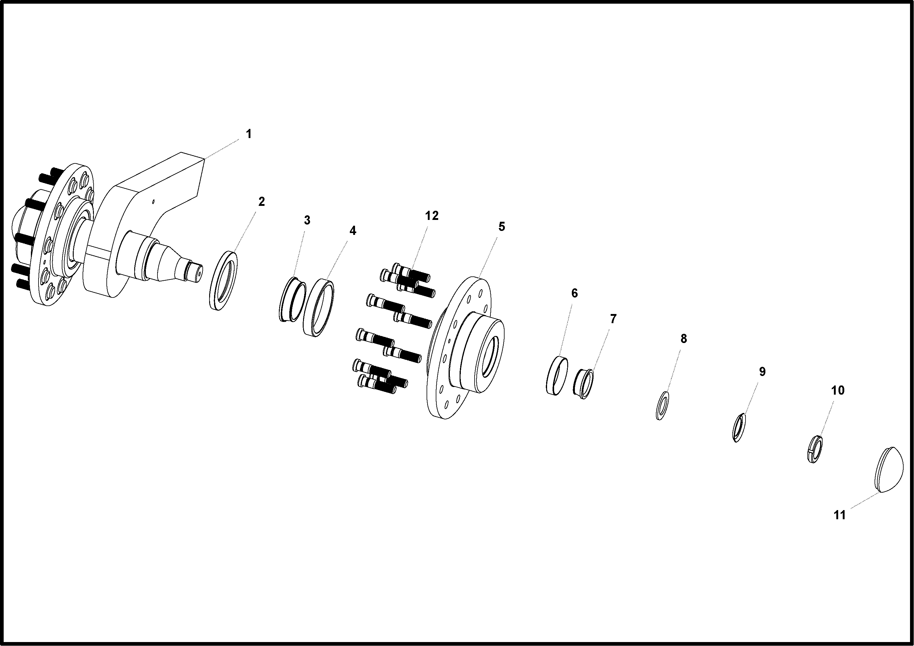 Схема запчастей Volvo PF4410 - 95052 Track Tension Assembly PF4410 S/N 197449-