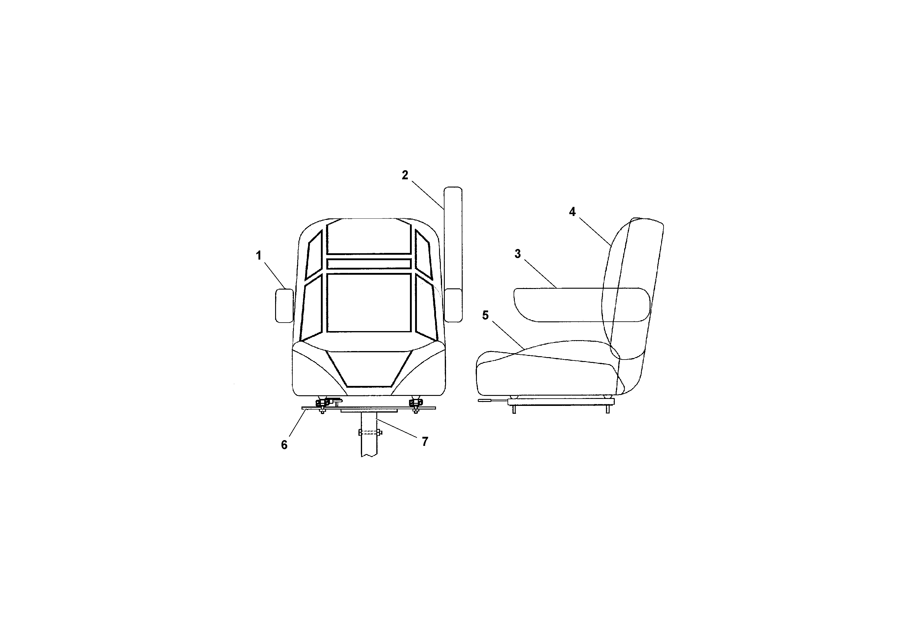 Схема запчастей Volvo PF4410 - 95527 Seat Assembly PF4410 S/N 197449-