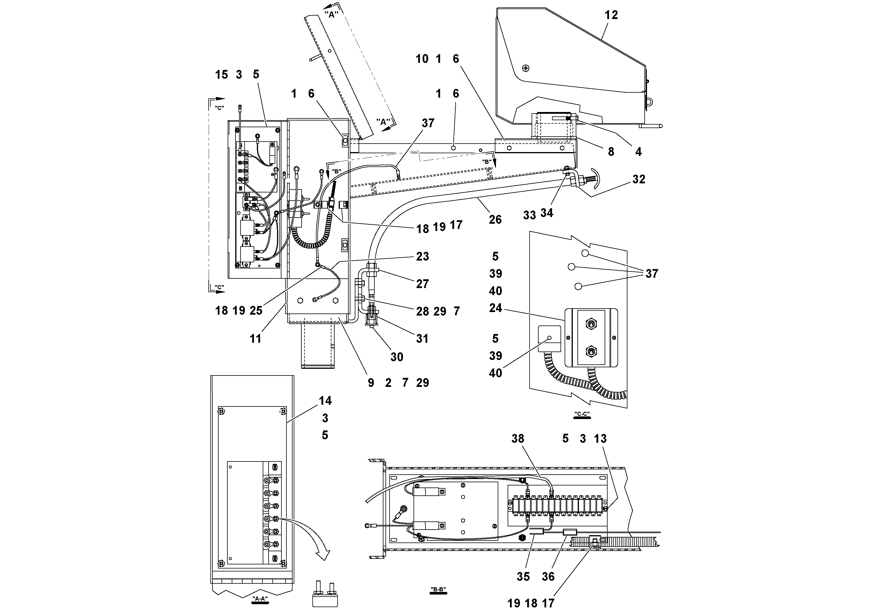 Схема запчастей Volvo PF4410 - 93702 Pedestal Assembly PF4410 S/N 197449-