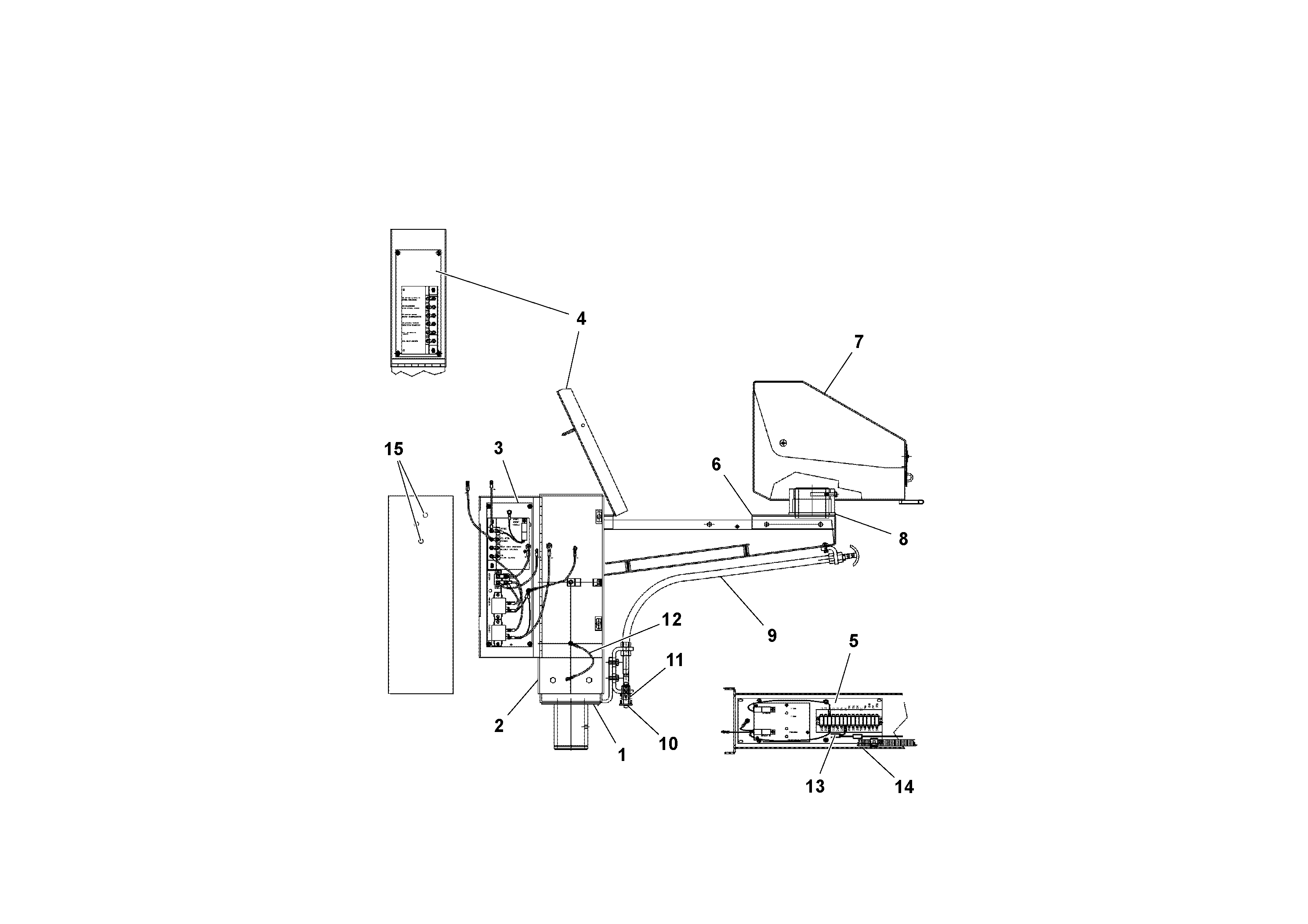 Схема запчастей Volvo PF4410 - 95040 Swing Control Console Assembly PF4410 S/N 197449-