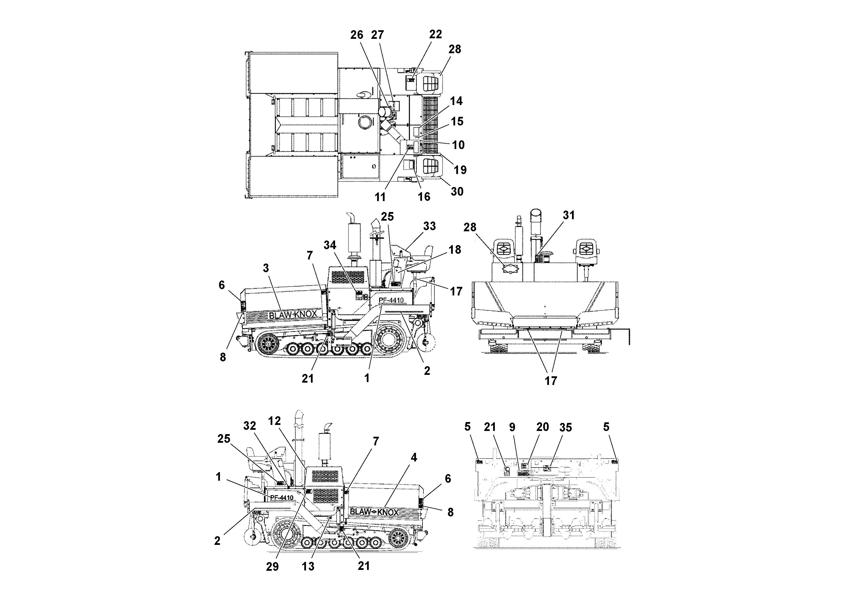 Схема запчастей Volvo PF4410 - 92466 Decals PF4410 S/N 197449-