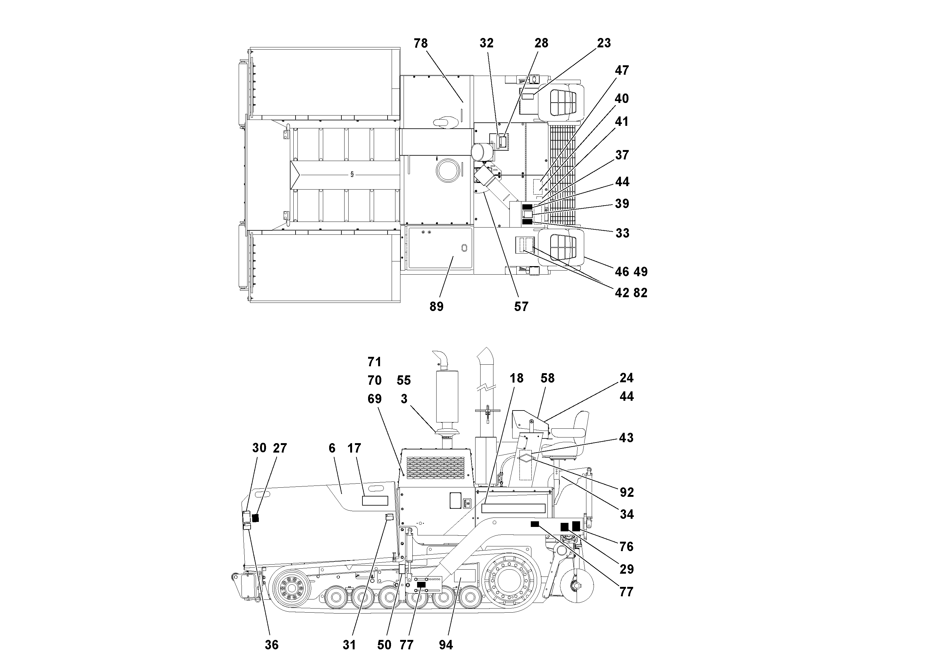 Схема запчастей Volvo PF4410 - 93446 Trim Kit PF4410 S/N 197449-