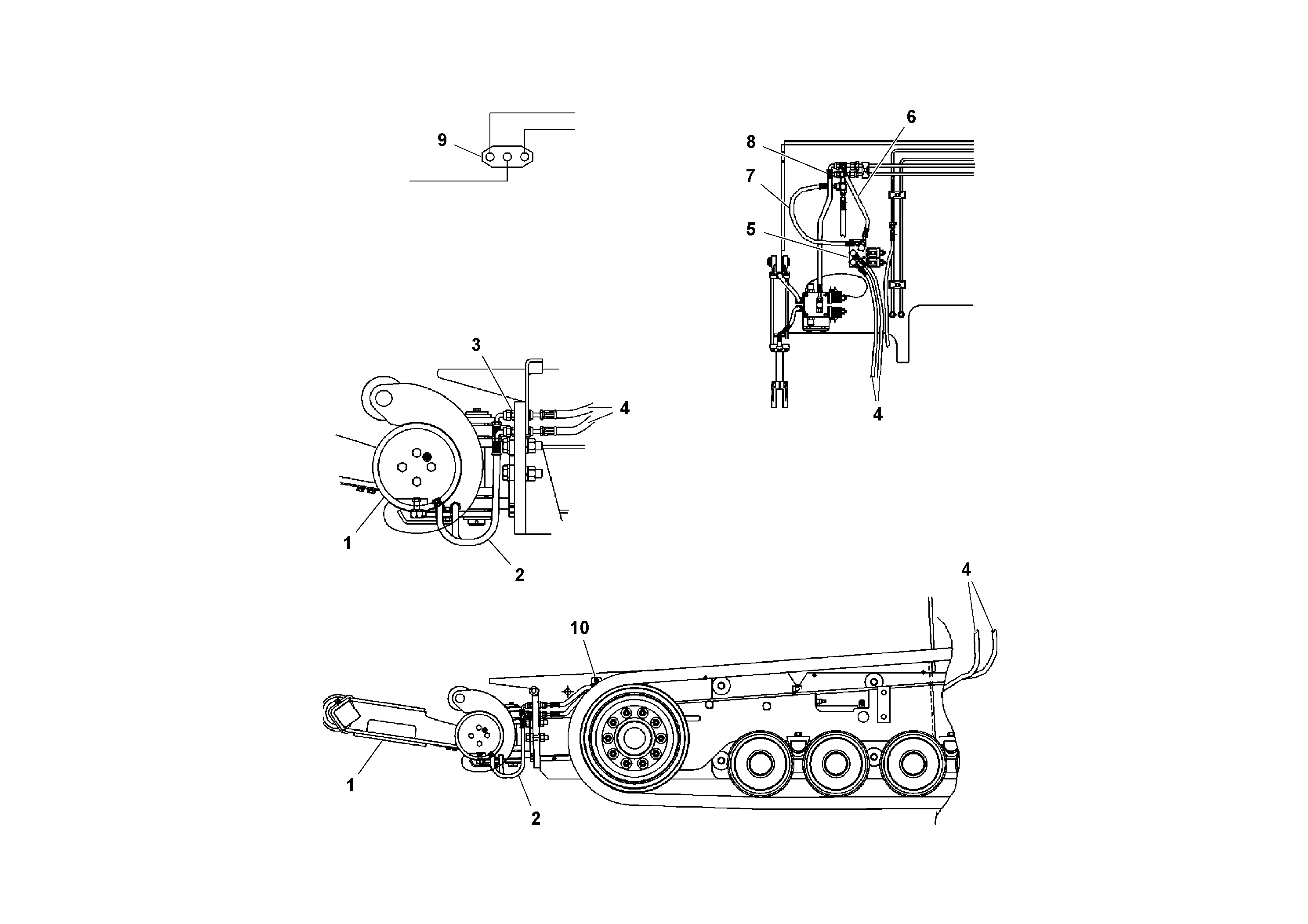 Схема запчастей Volvo PF4410 - 22092 Truck Hitch Option Hydraulic System PF4410 S/N 197449-
