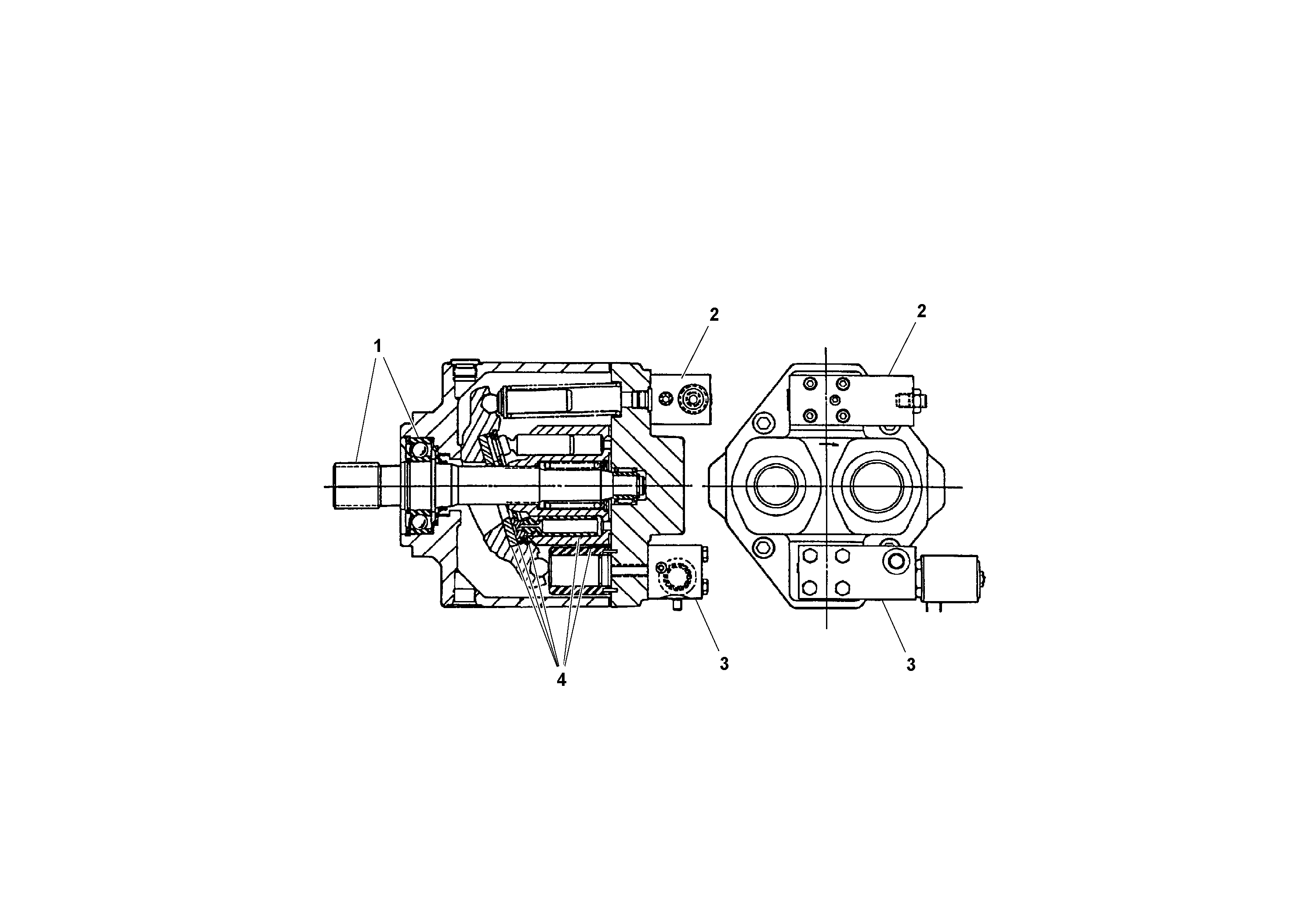 Схема запчастей Volvo PF4410 - 94636 Generator Pump Option PF4410 S/N 197449-
