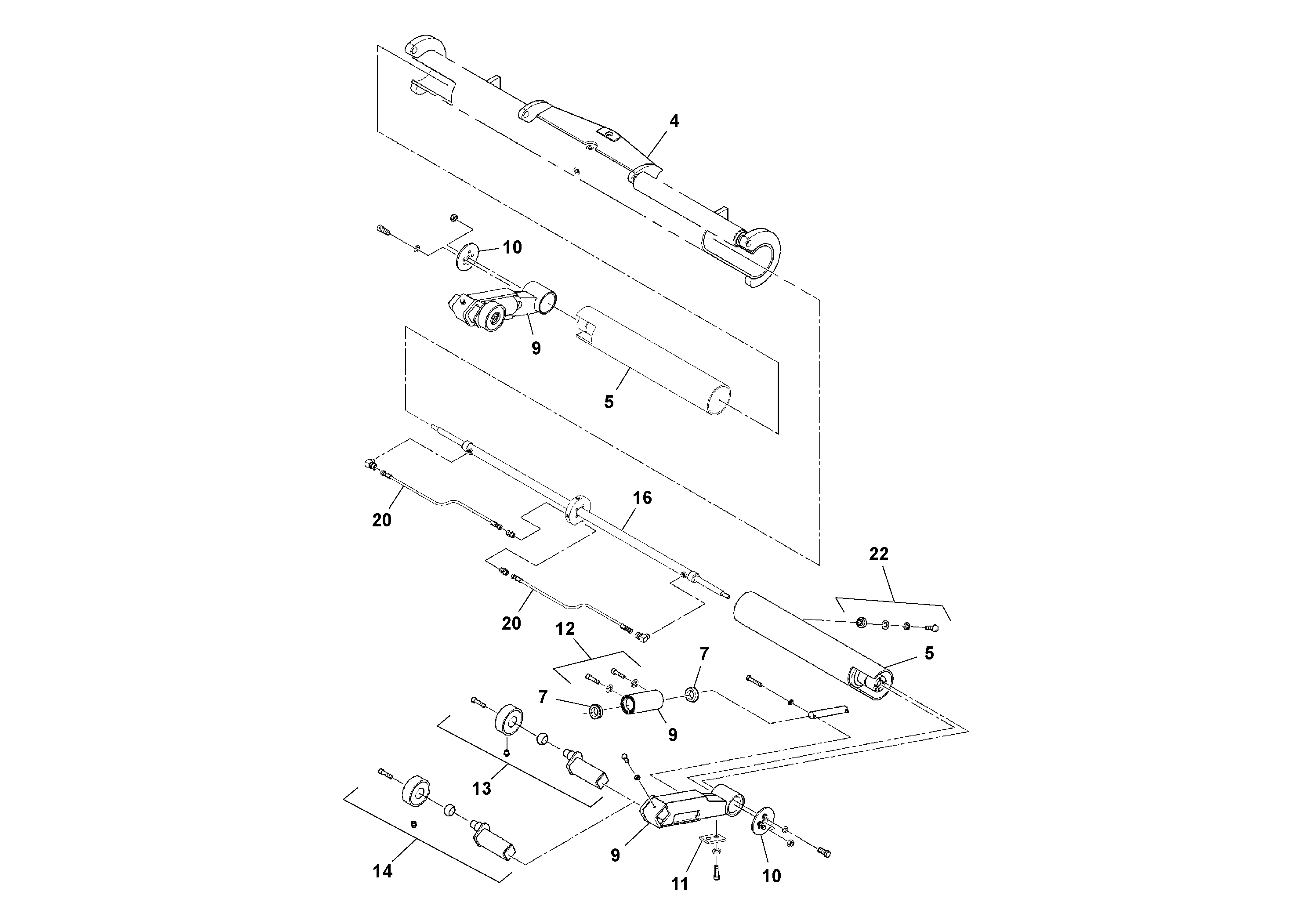 Схема запчастей Volvo PF4410 - 95496 Truck Hitch PF4410 S/N 197449-