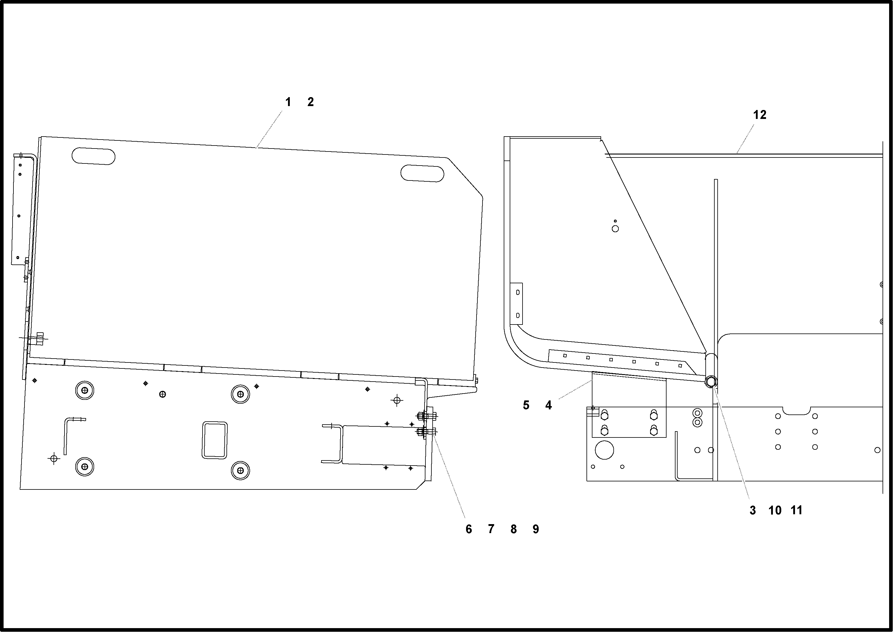 Схема запчастей Volvo PF4410 - 91565 Main frame and Hopper Arrangement PF4410 S/N 197449-