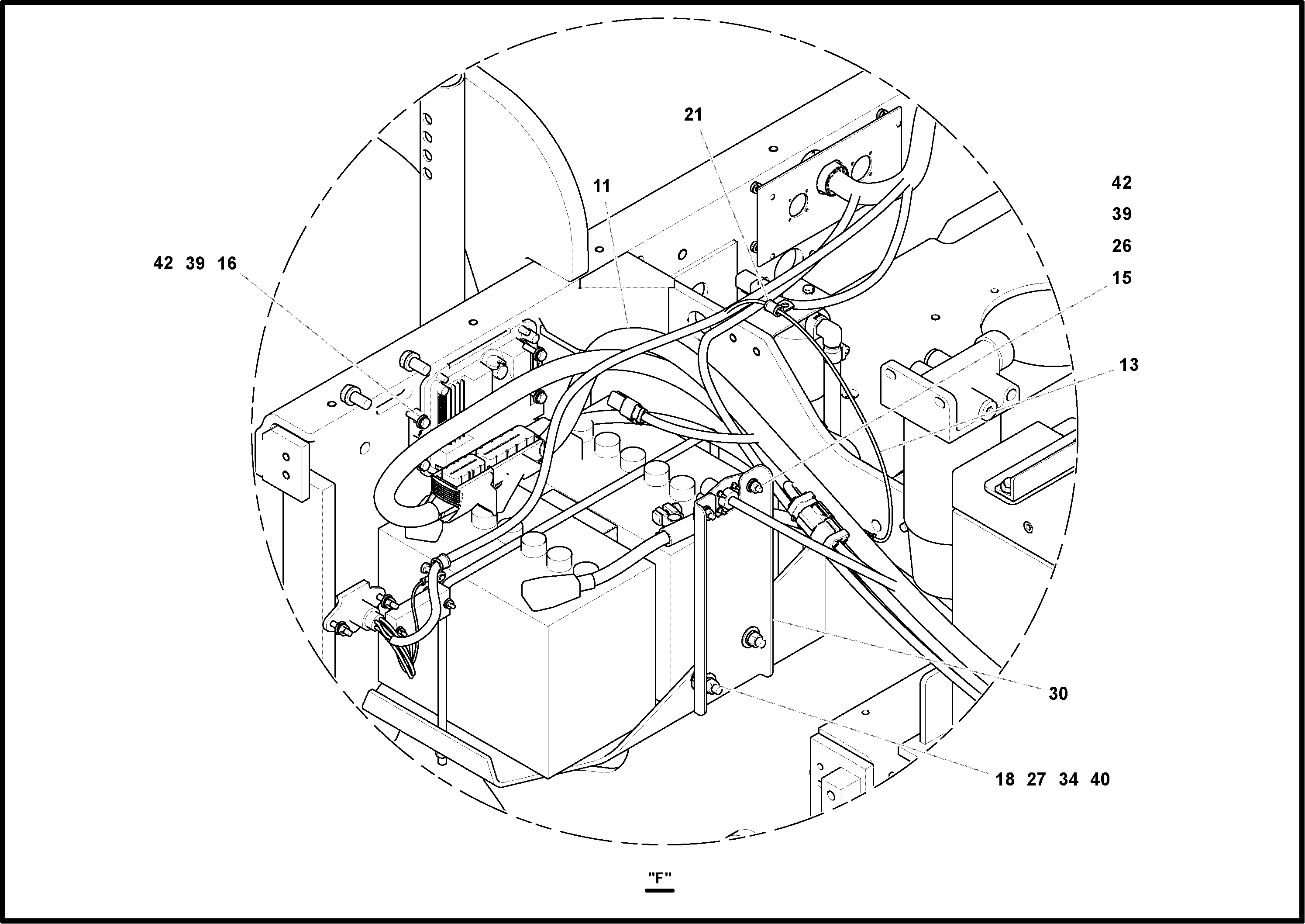 Схема запчастей Volvo PF4410 - 79573 Electrical Installation PF4410 S/N 375009-